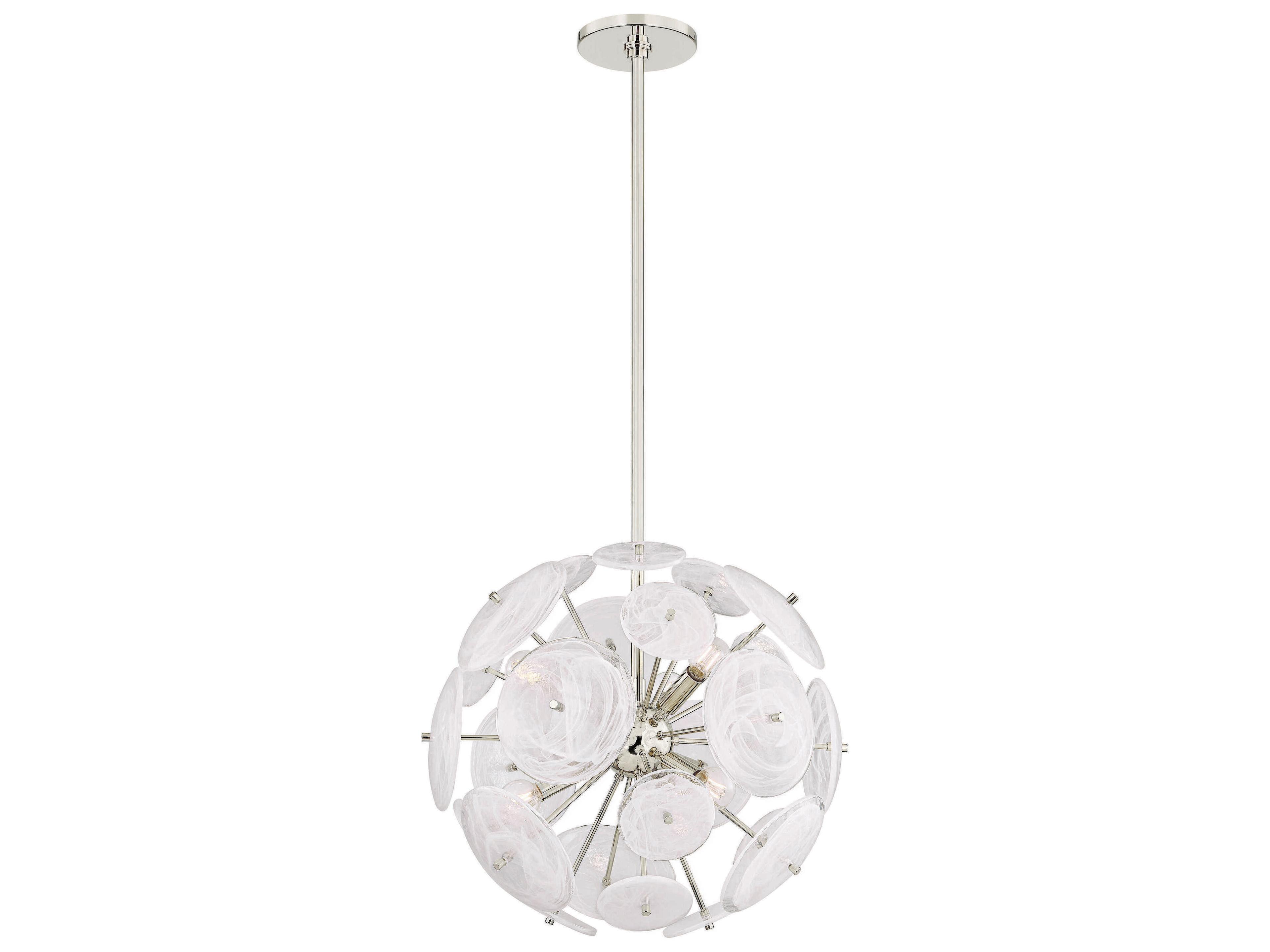 Tamara 6-Light Polished Nickel Sputnik Pendant