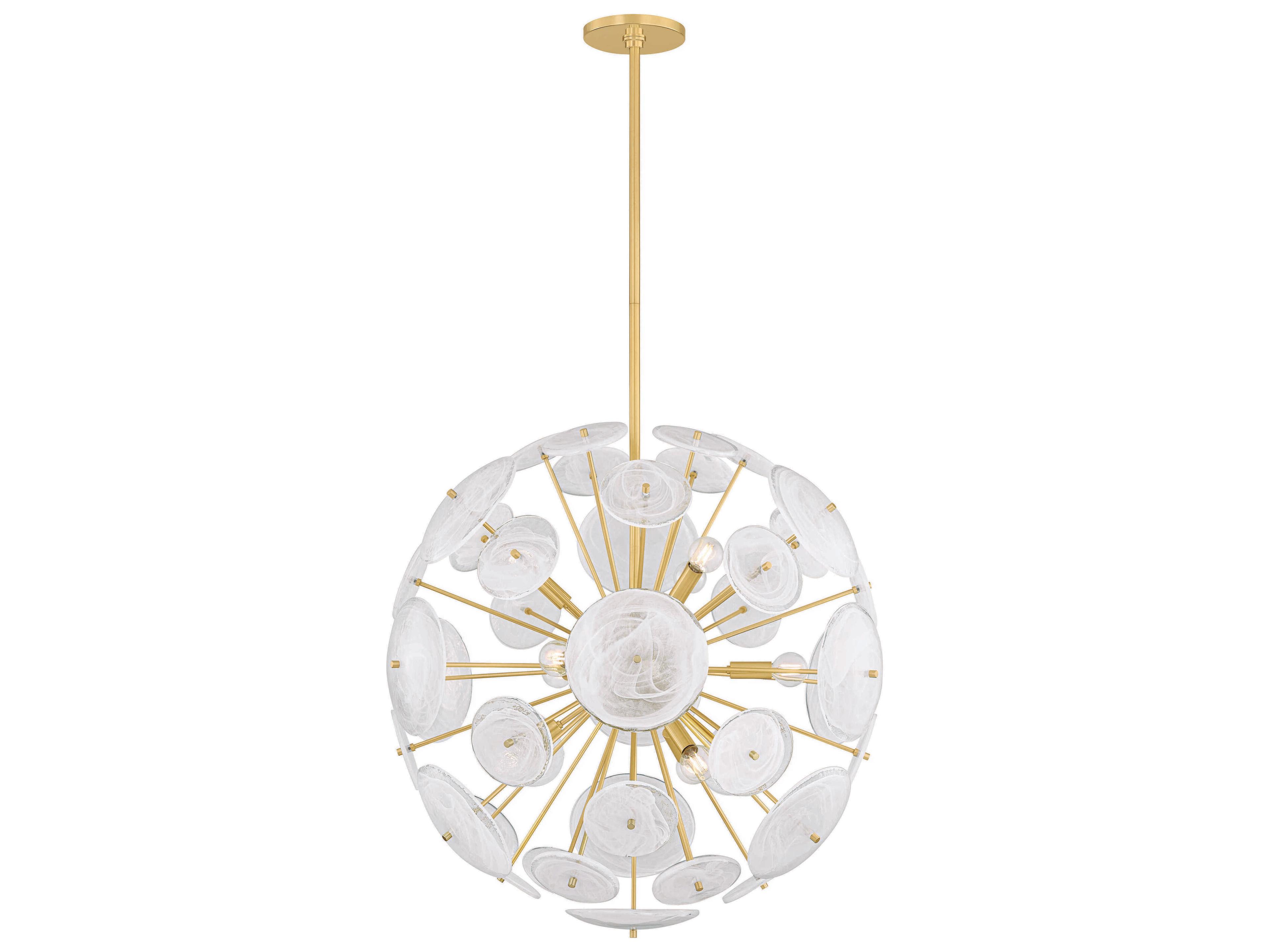 Tamara 9-Light Aged Brass Sputnik Pendant