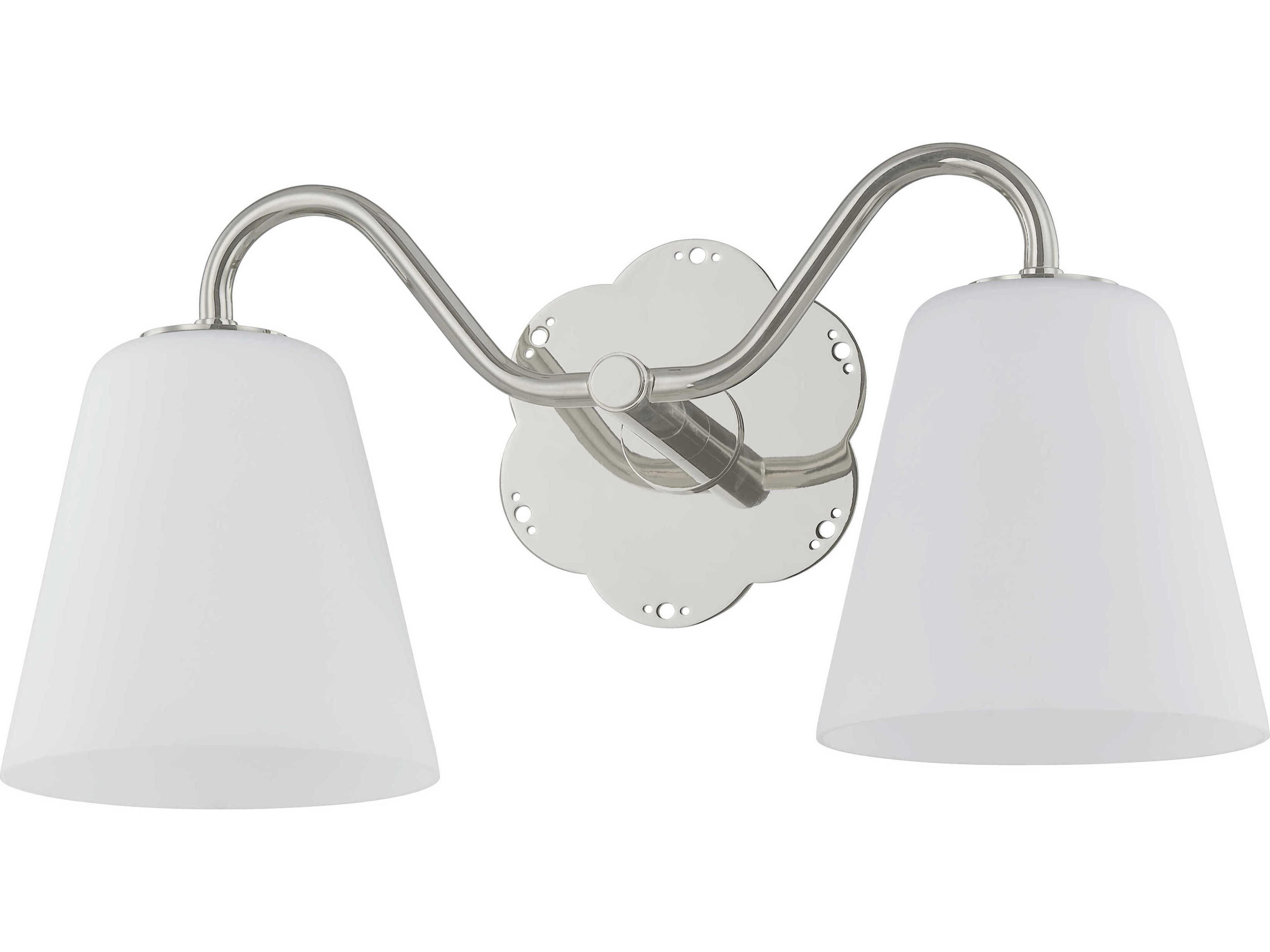 Mitzi Leonella 2-Light Polished Nickel Vanity Light