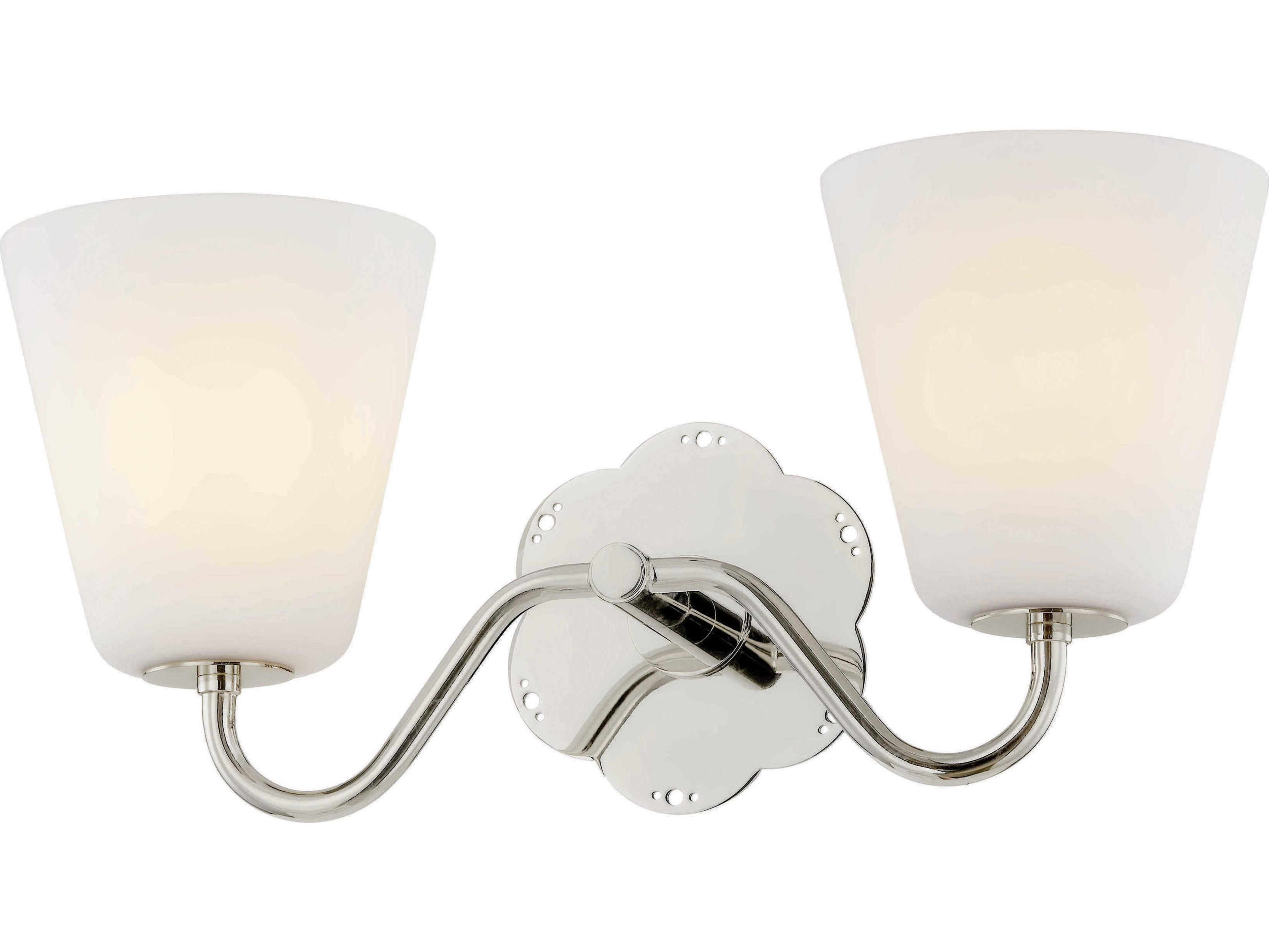 Mitzi Leonella 2-Light Polished Nickel Vanity Light