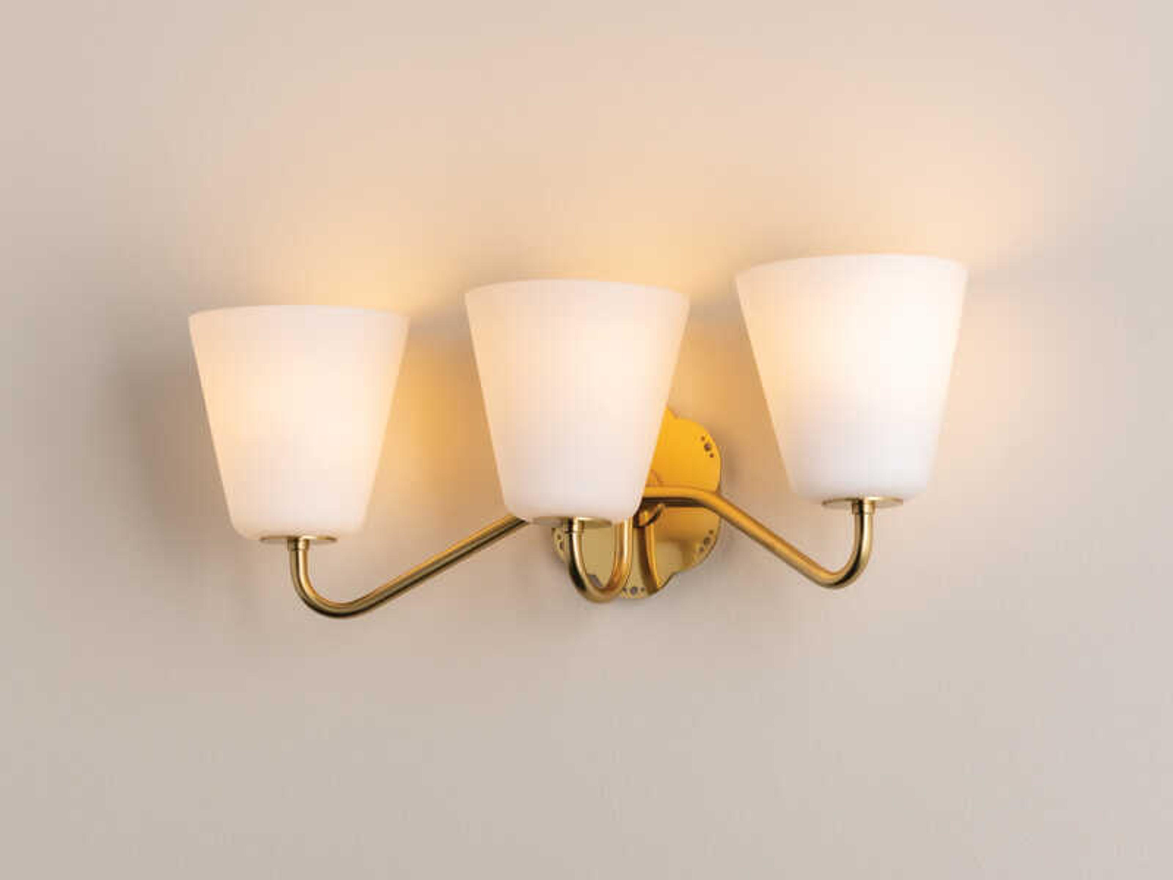 Mitzi Leonella 3-Light Aged Brass Vanity Light