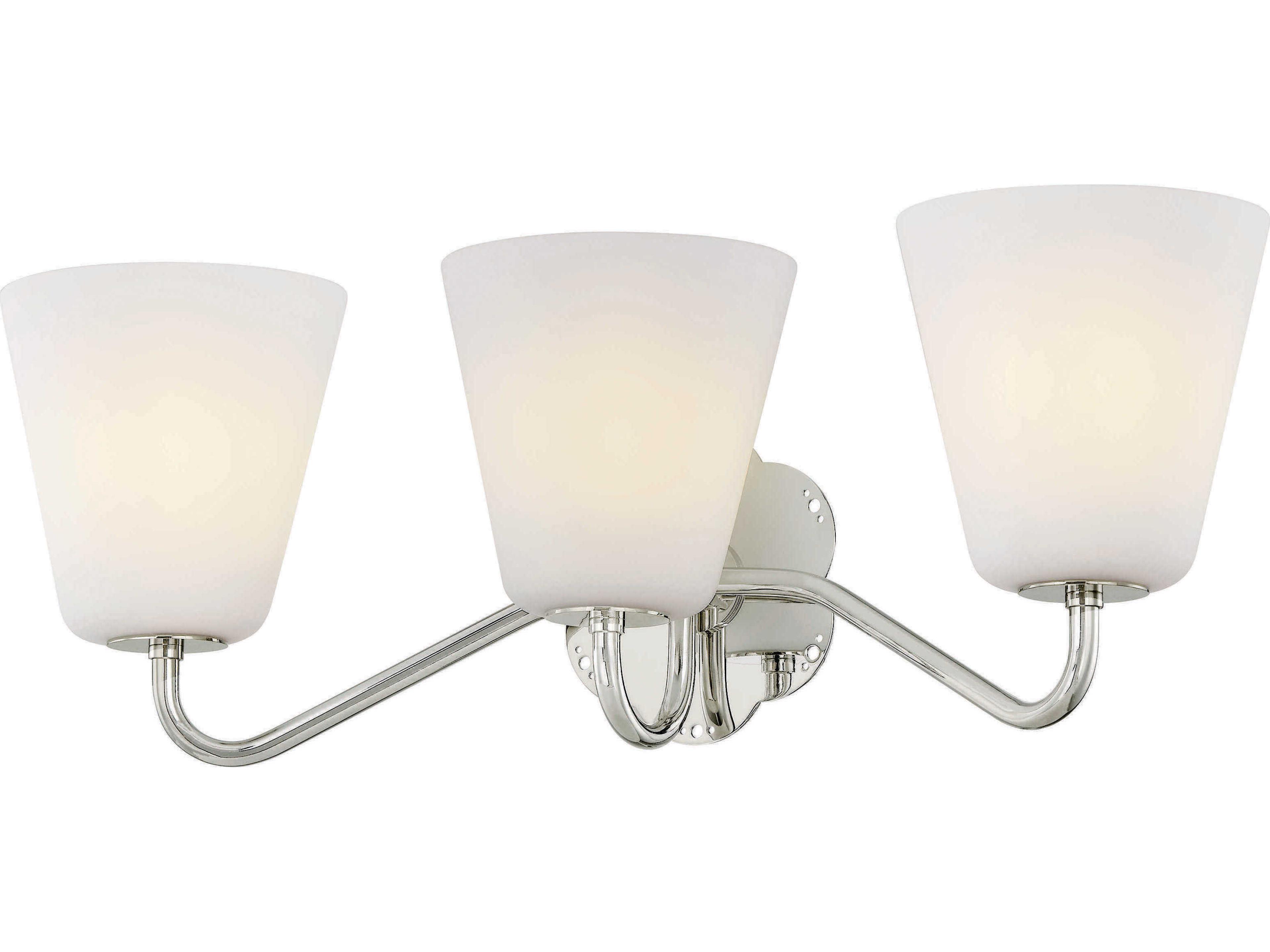 Mitzi Leonella 3-Light Polished Nickel Vanity Light