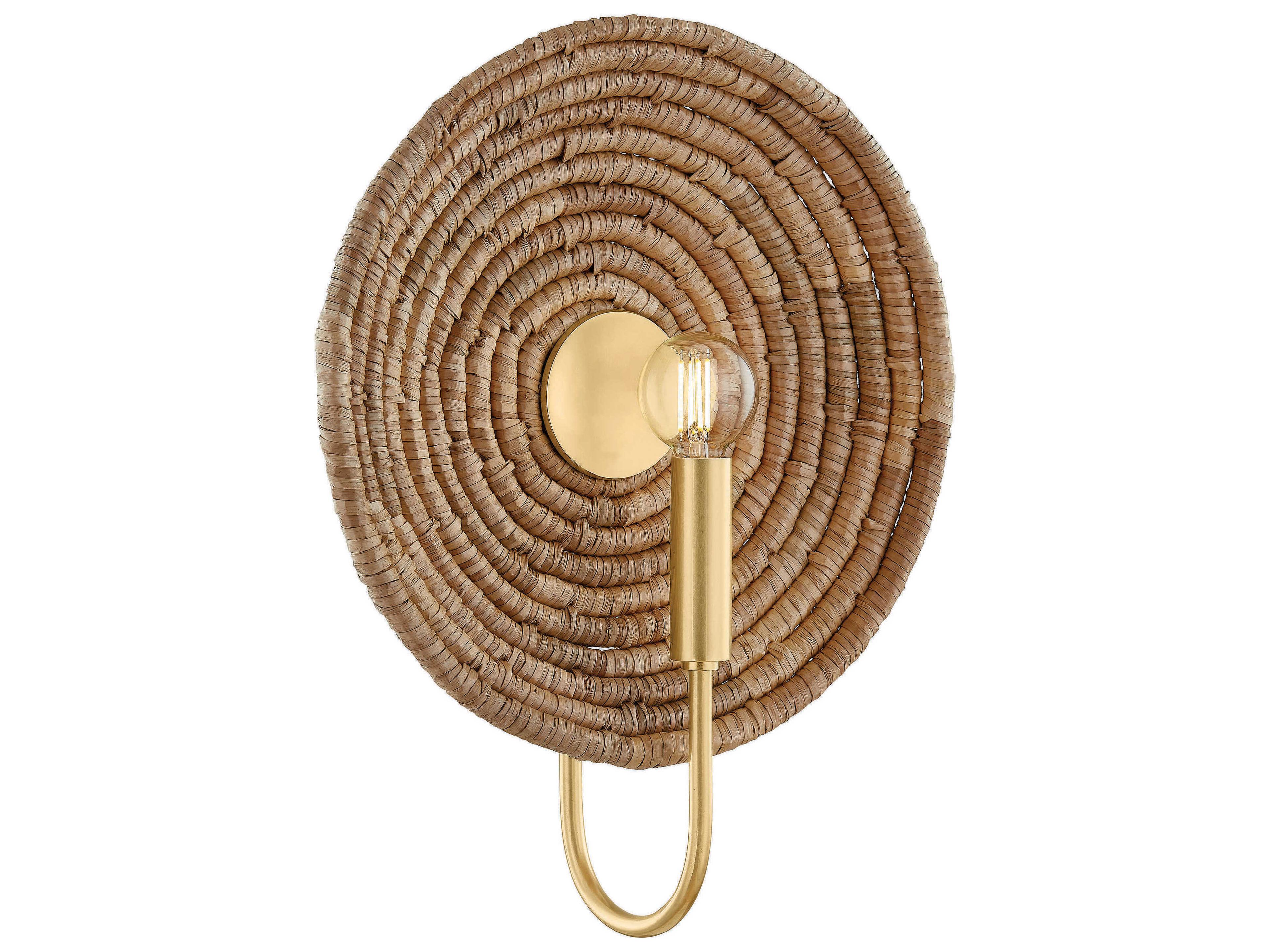 Ashby 1-Light Aged Brass Wall Sconce