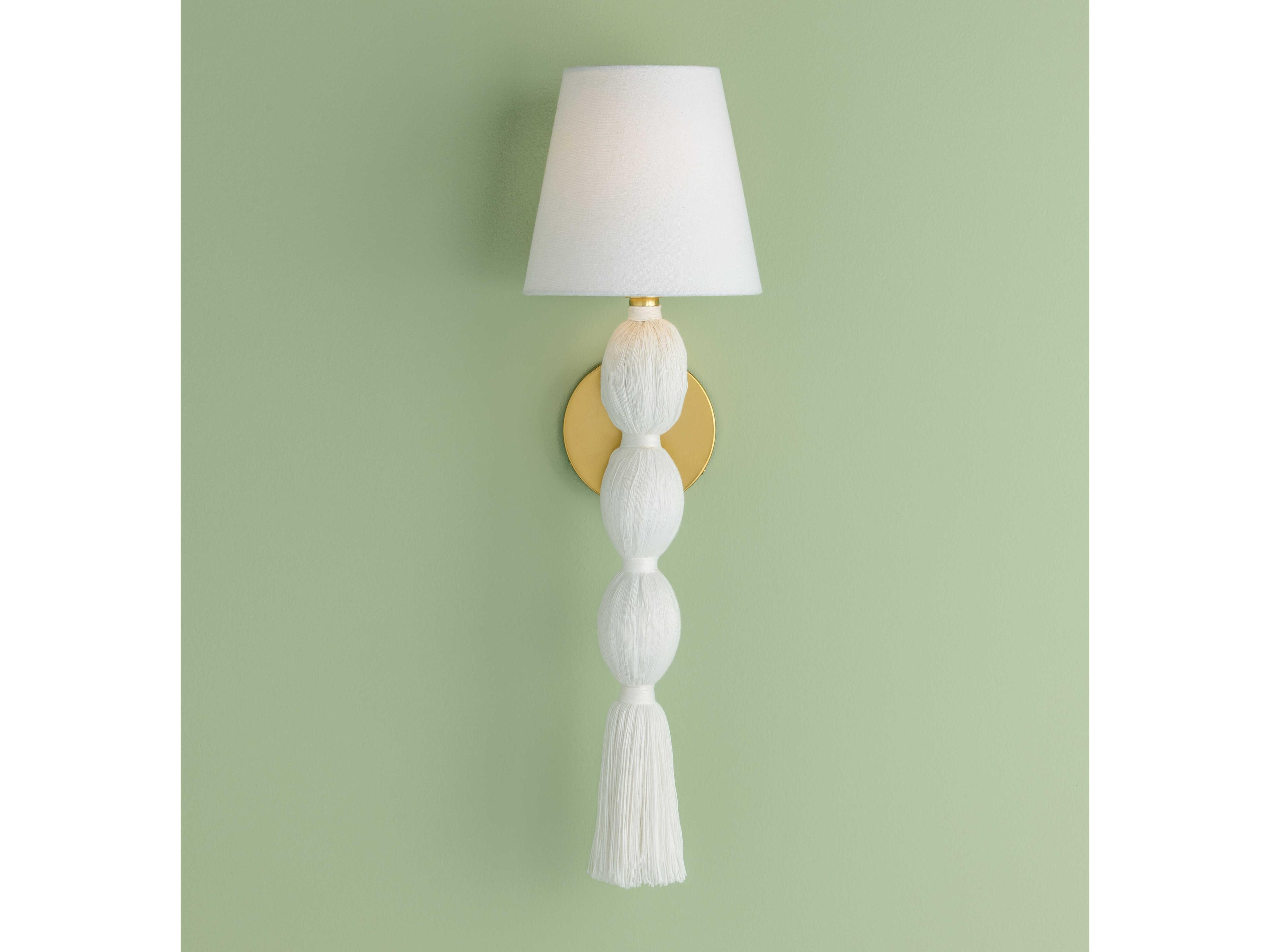 Mitzi Indra 1-Light Aged Brass Wall Sconce
