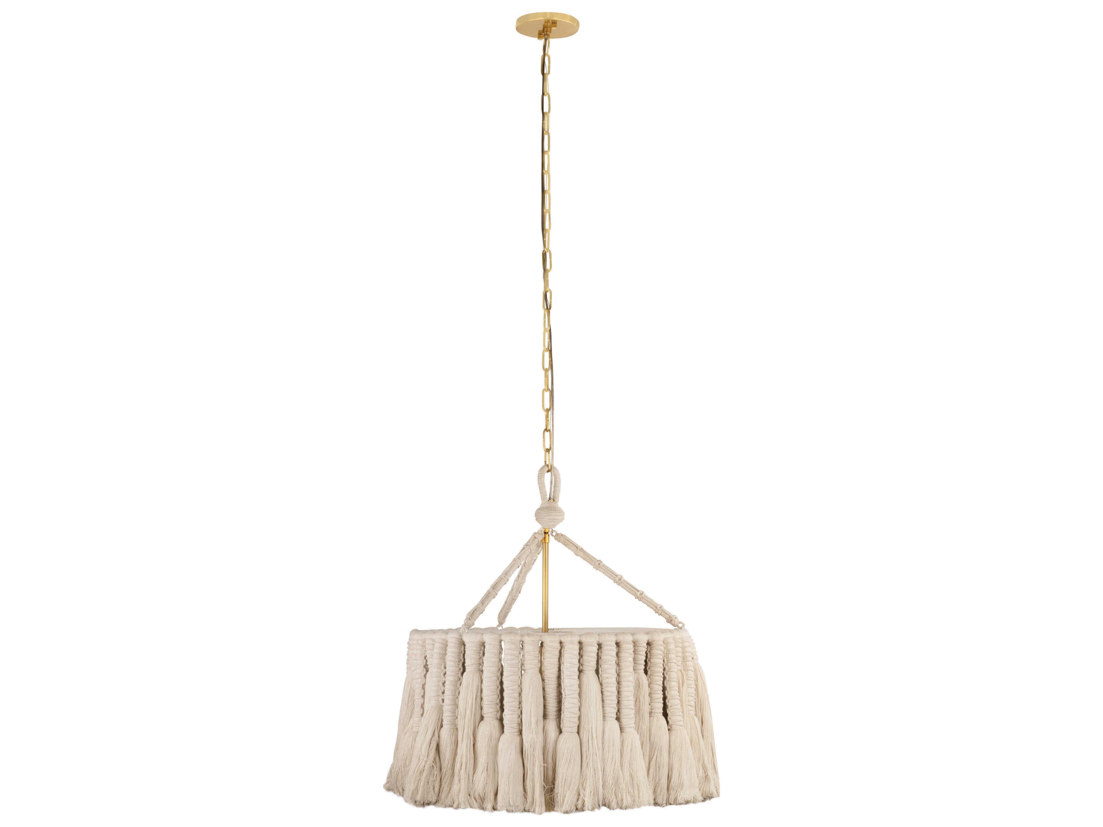 Shayla 1-Light Aged Brass Pendant