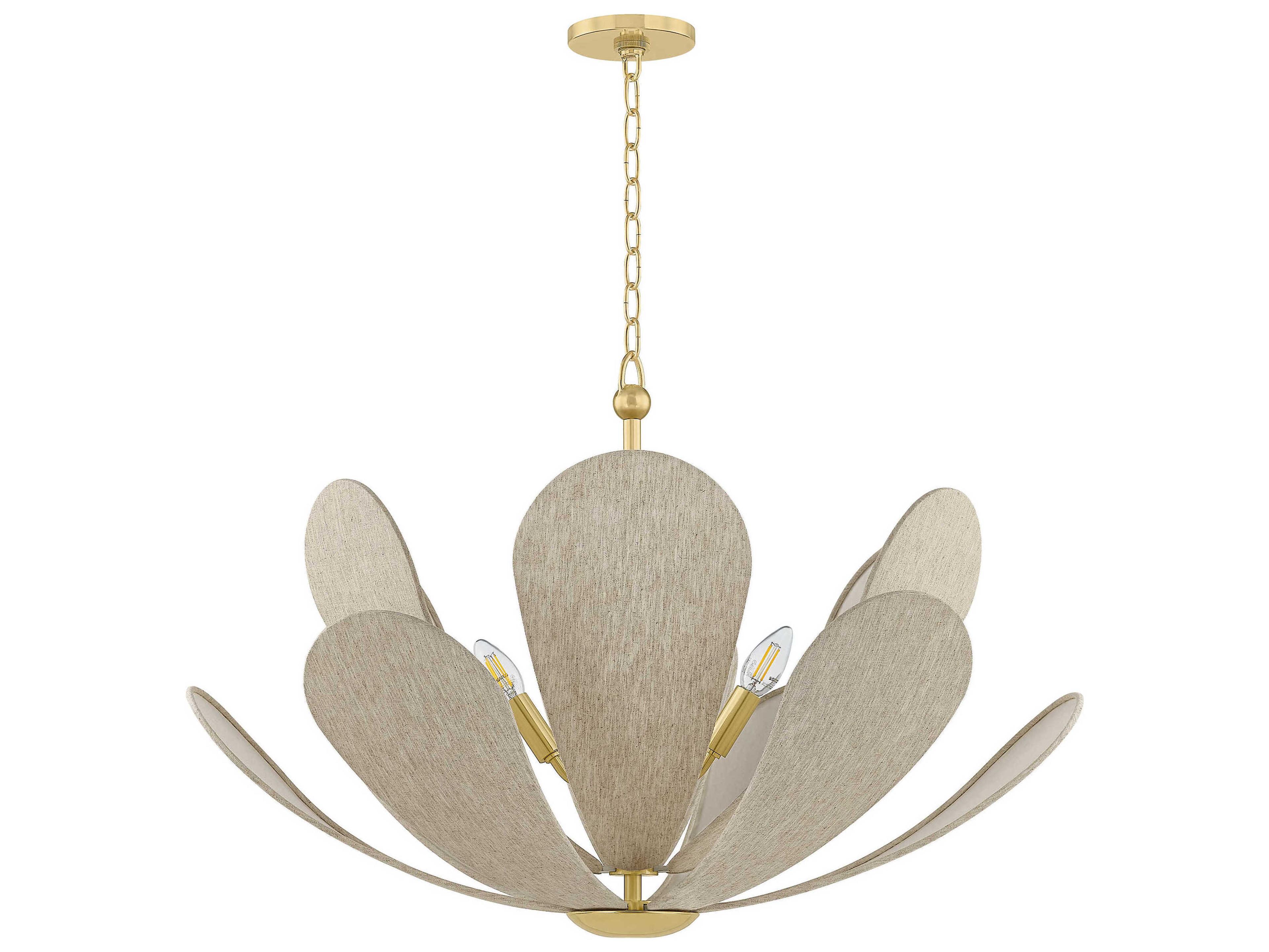 Mitzi Nadine 6-Light Aged Brass Chandelier