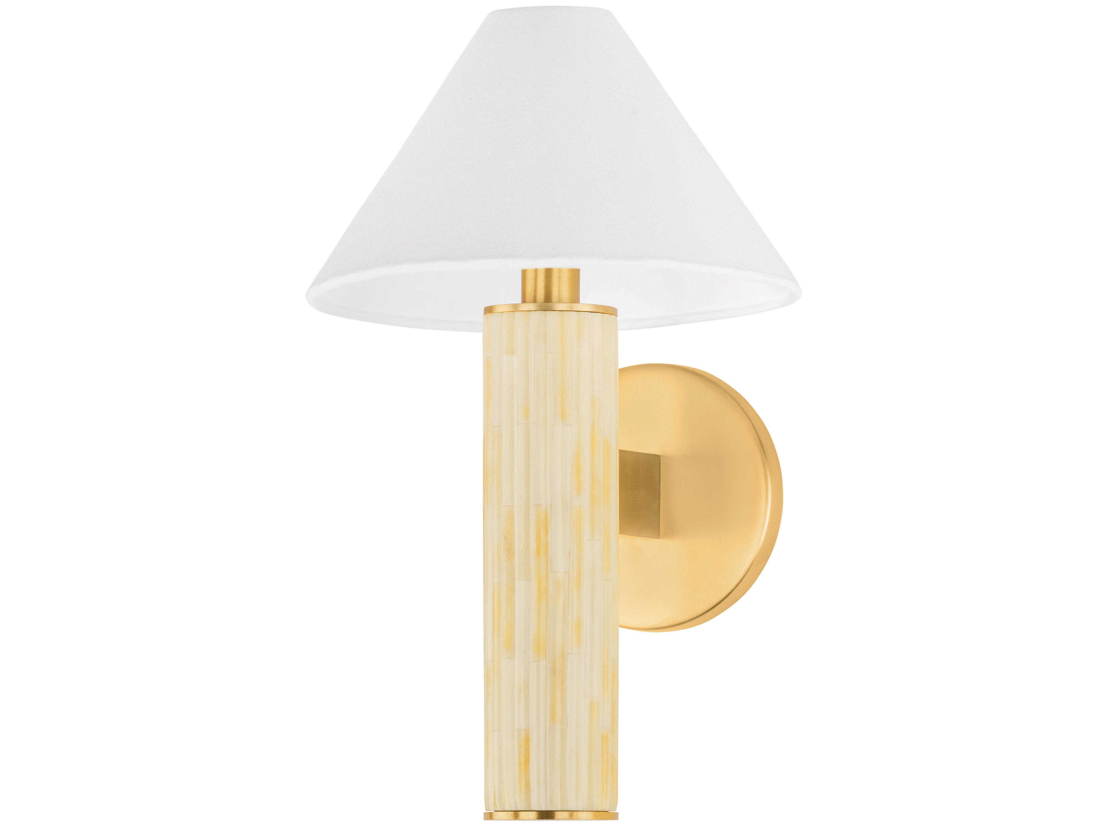 Mitzi Clover 1-Light Aged Brass Wall Sconce