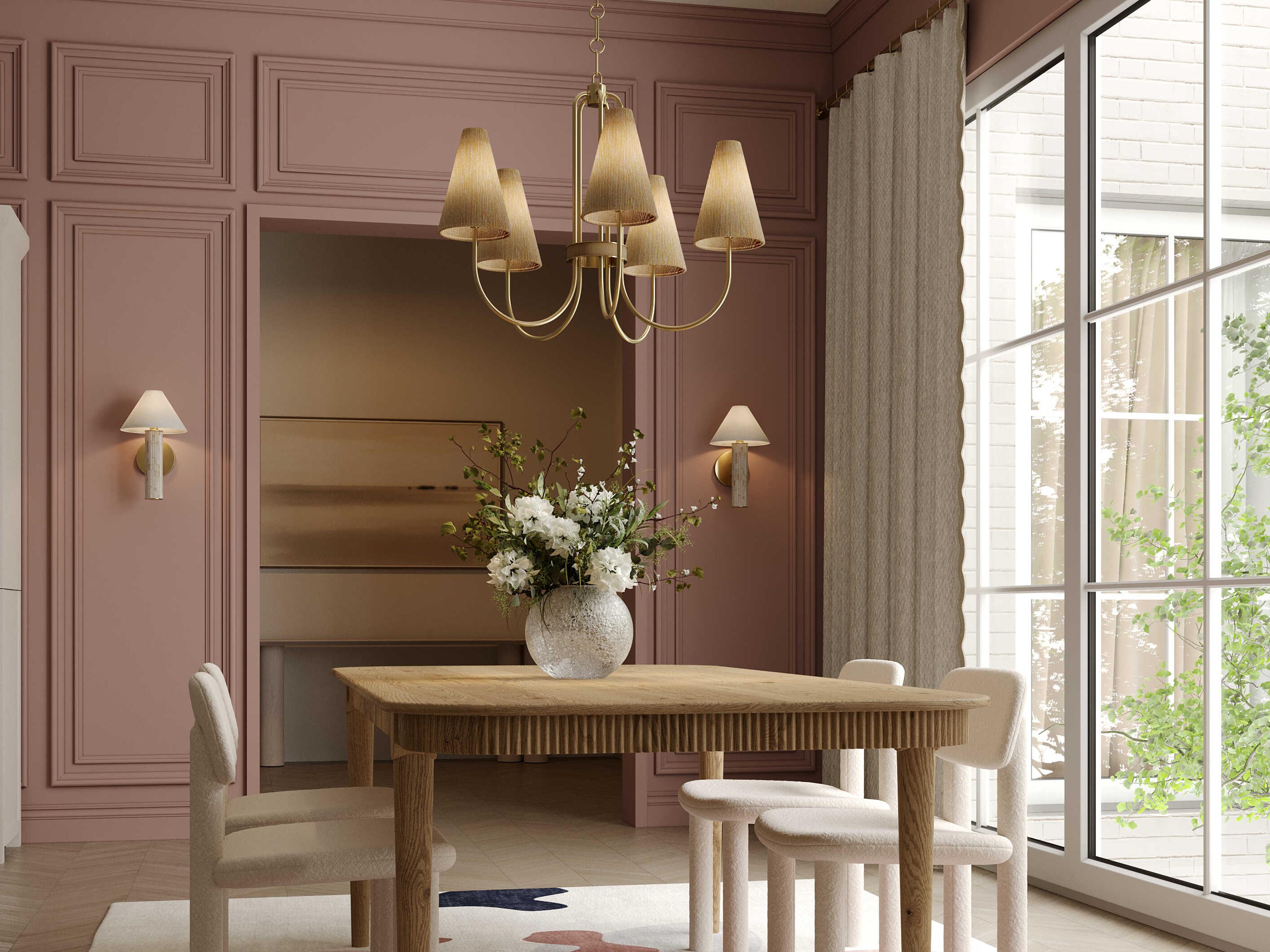 Mitzi Clover 1-Light Aged Brass Wall Sconce