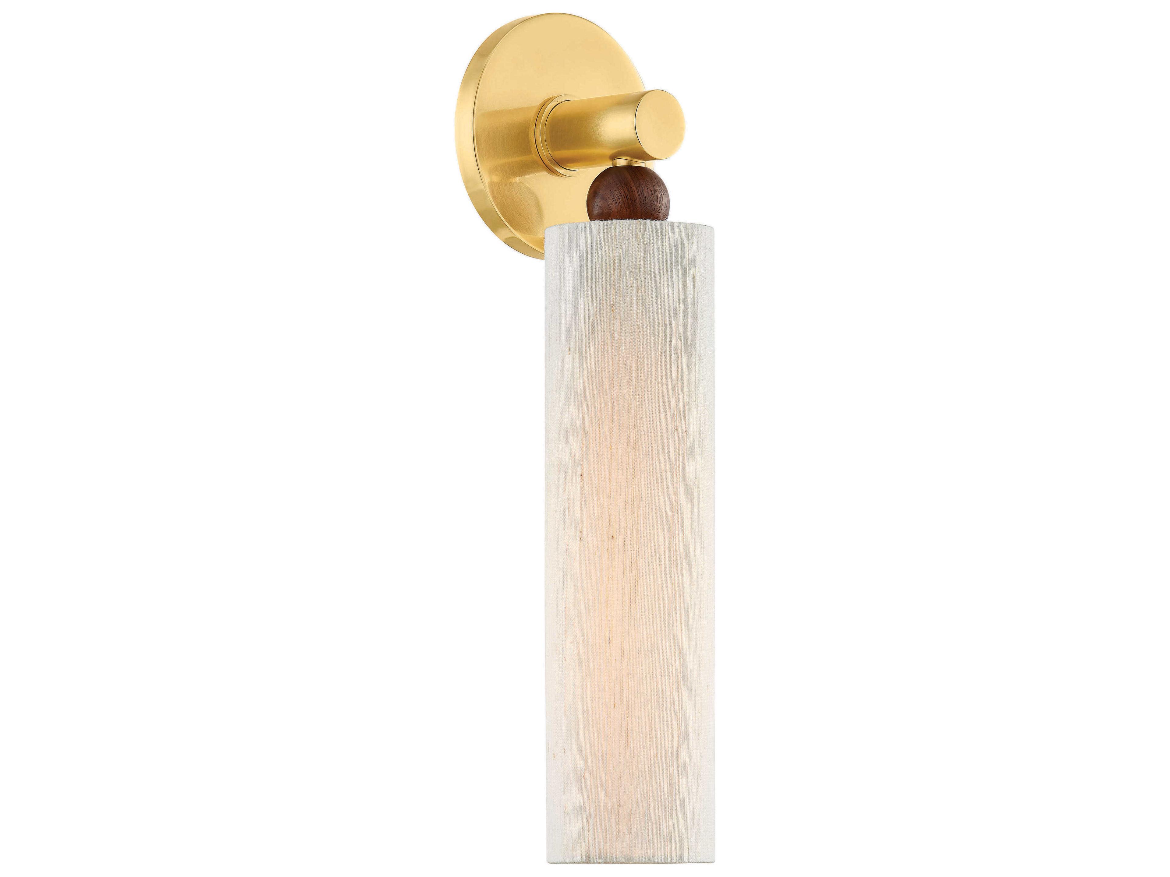 Mandy Cheng Reyn 1-Light Aged Brass Wall Sconce
