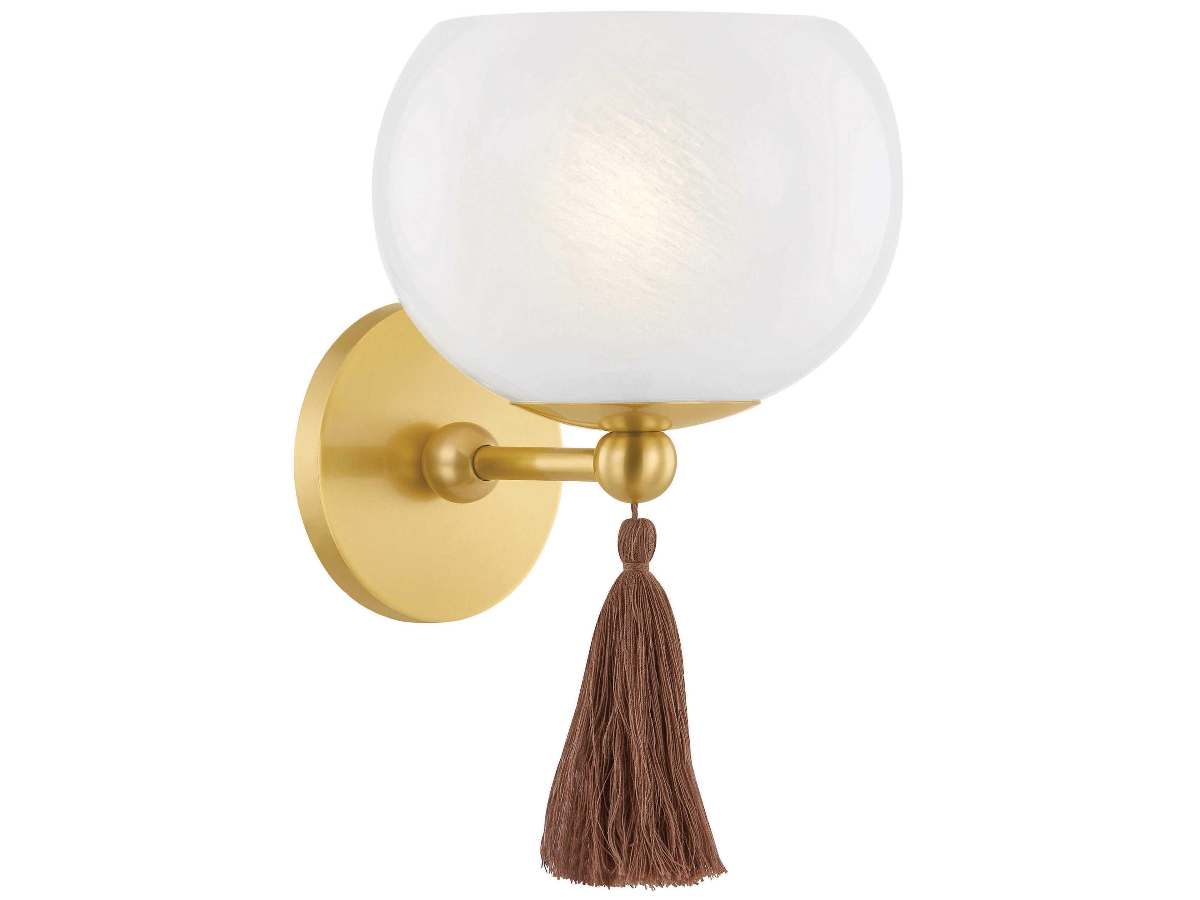Mandy Cheng Niya 1-Light Aged Brass Wall Sconce