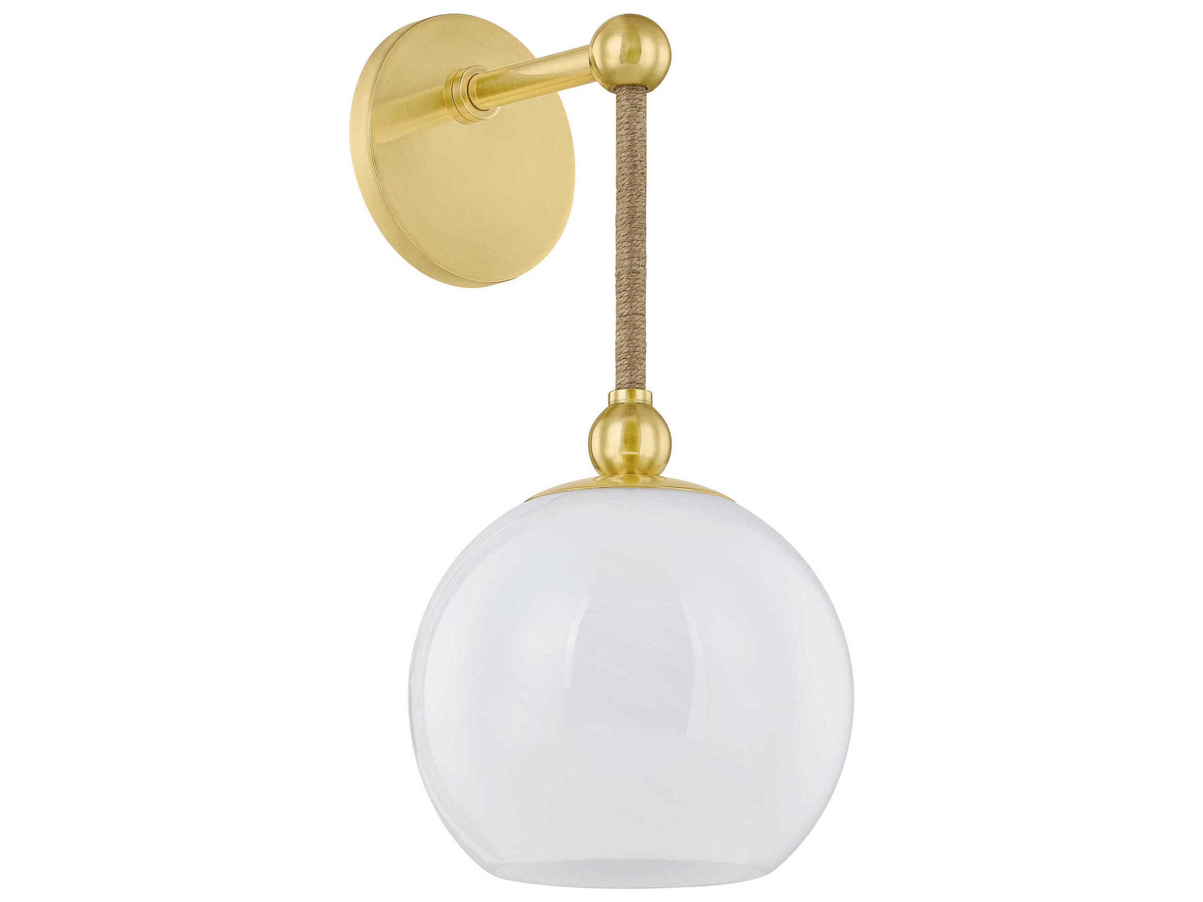 Mitzi Mandy Cheng Abbie 1-Light Aged Brass Wall Sconce