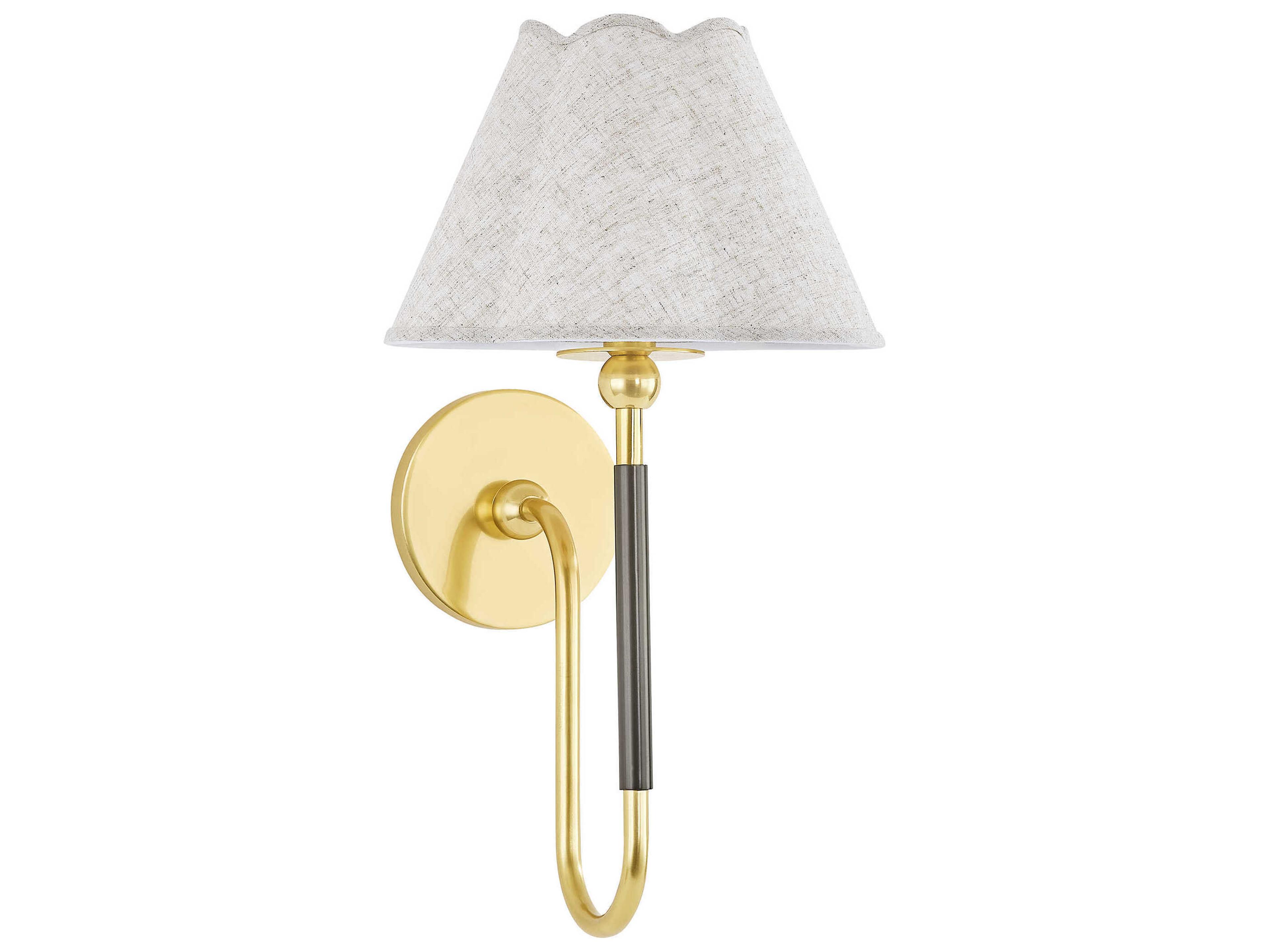 Mitzi Mandy Cheng Janie 1-Light Aged Brass True Bronze Wall Sconce