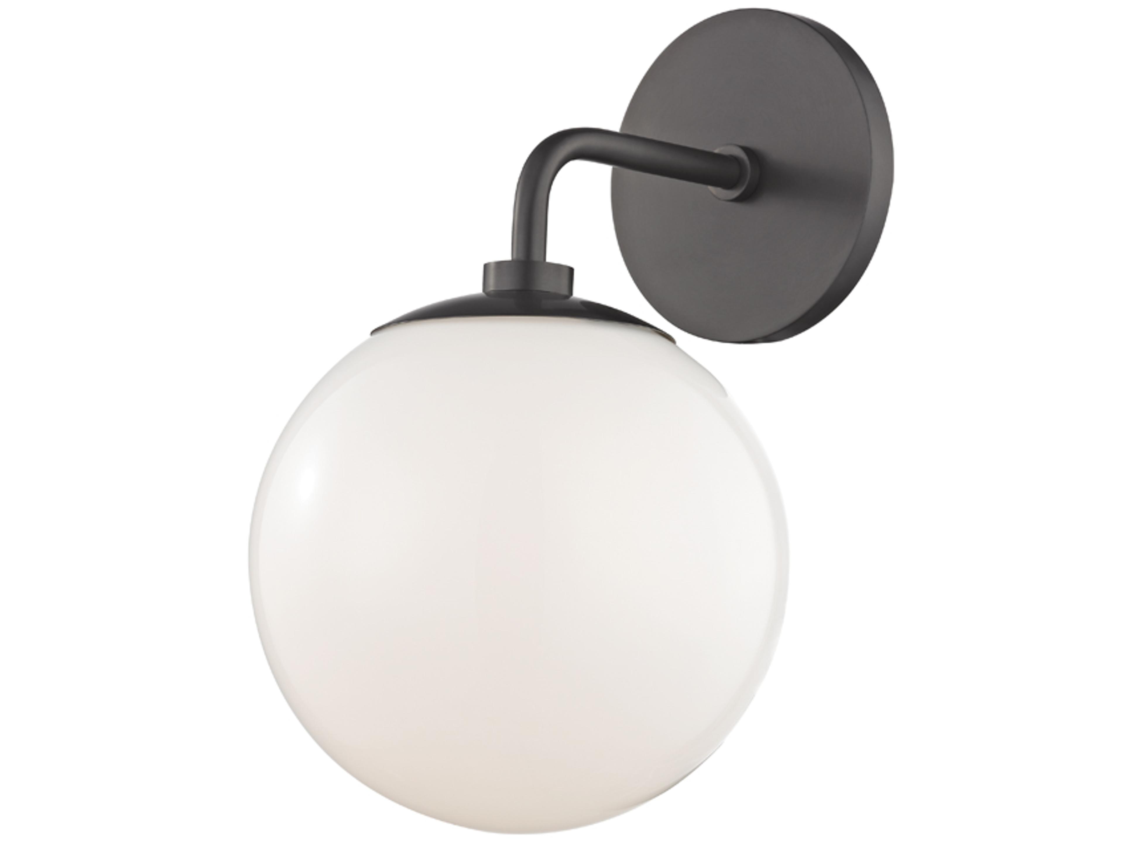 Stella 1-Light Old Bronze Glass Wall Sconce