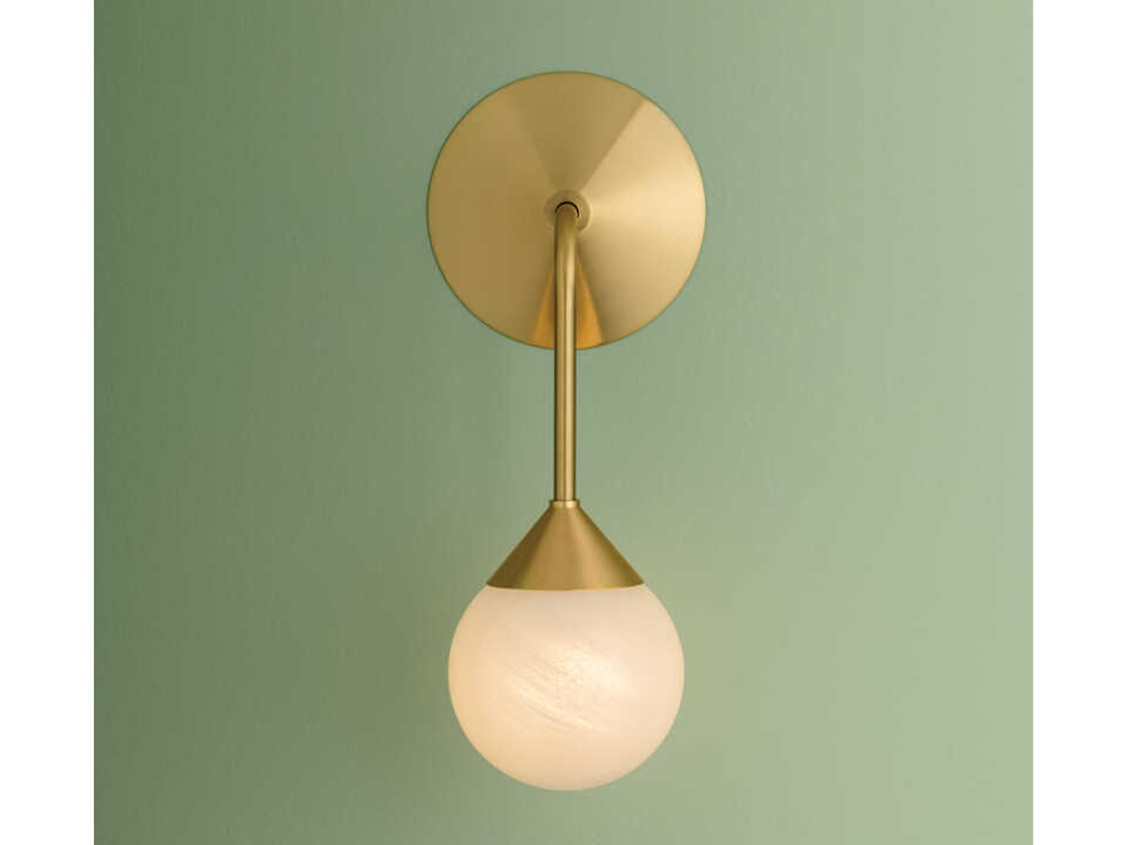 Mitzi Natasha 1-Light Aged Brass Wall Sconce