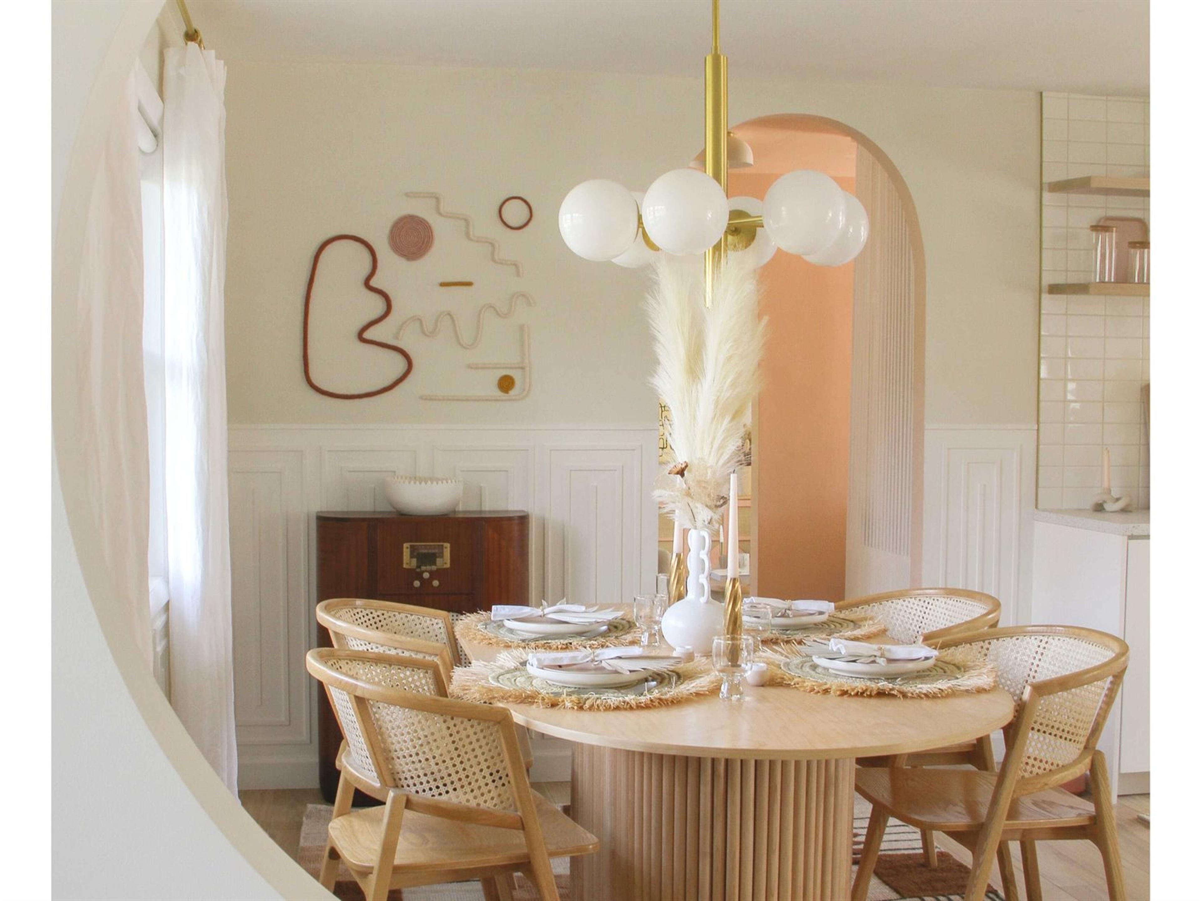 Mitzi Stella 6-Light Aged Brass Glass Globe Chandelier