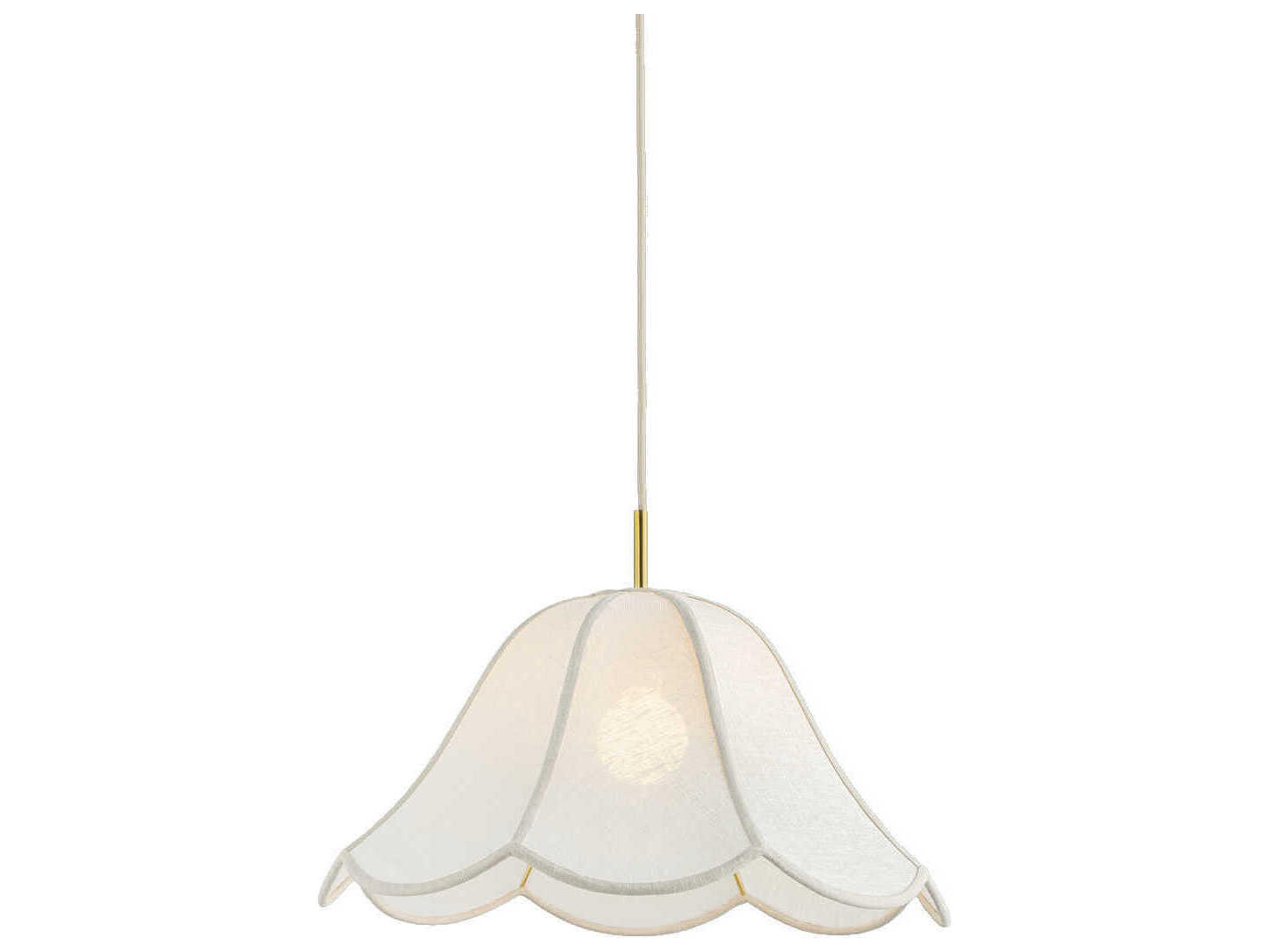 Mitzi Dara 1-Light Aged Brass Dome Pendant