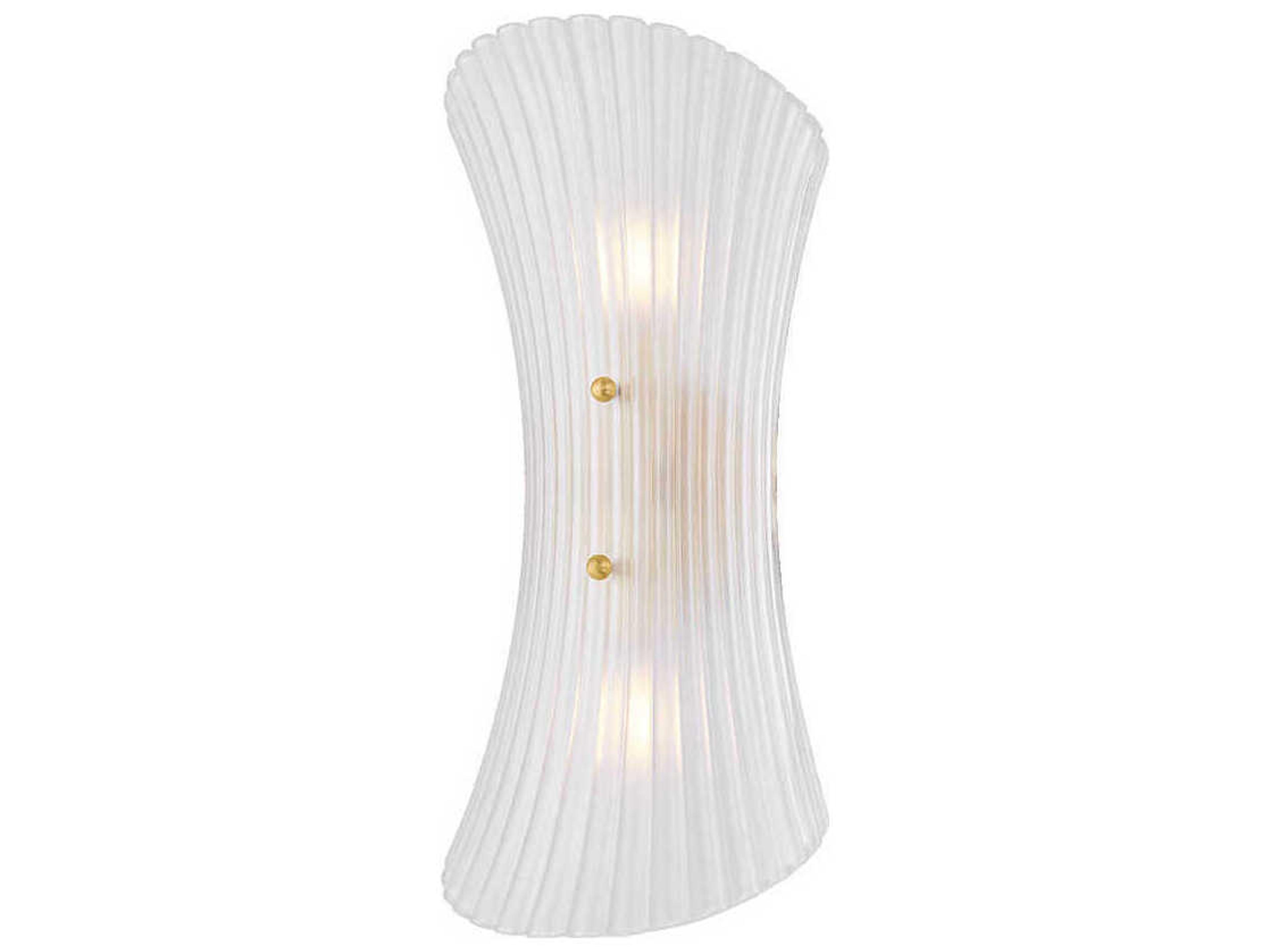 Esmae 2-Light Aged Brass Wall Sconce