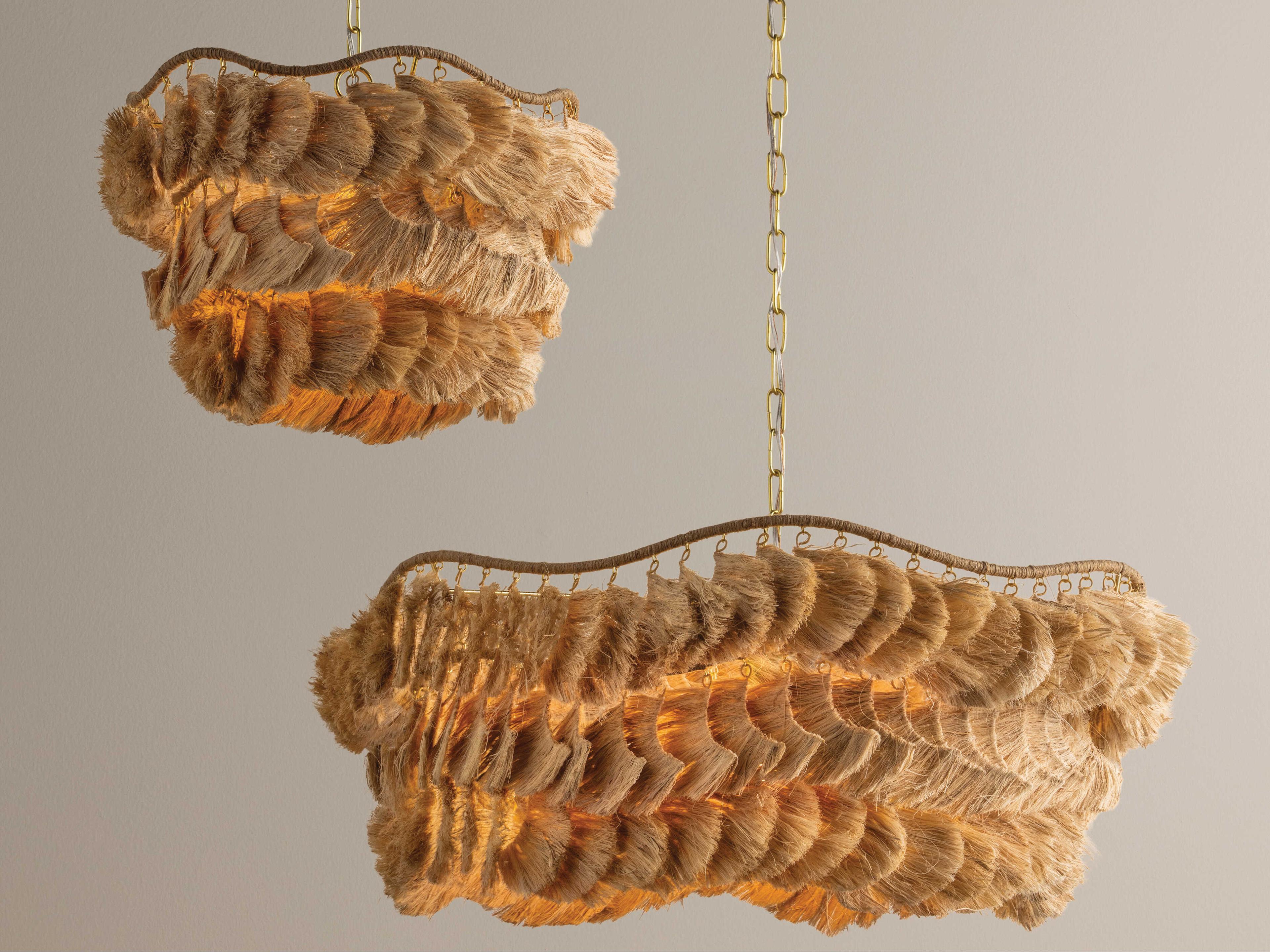 Mitzi Daria 1-Light Aged Brass Round Chandelier