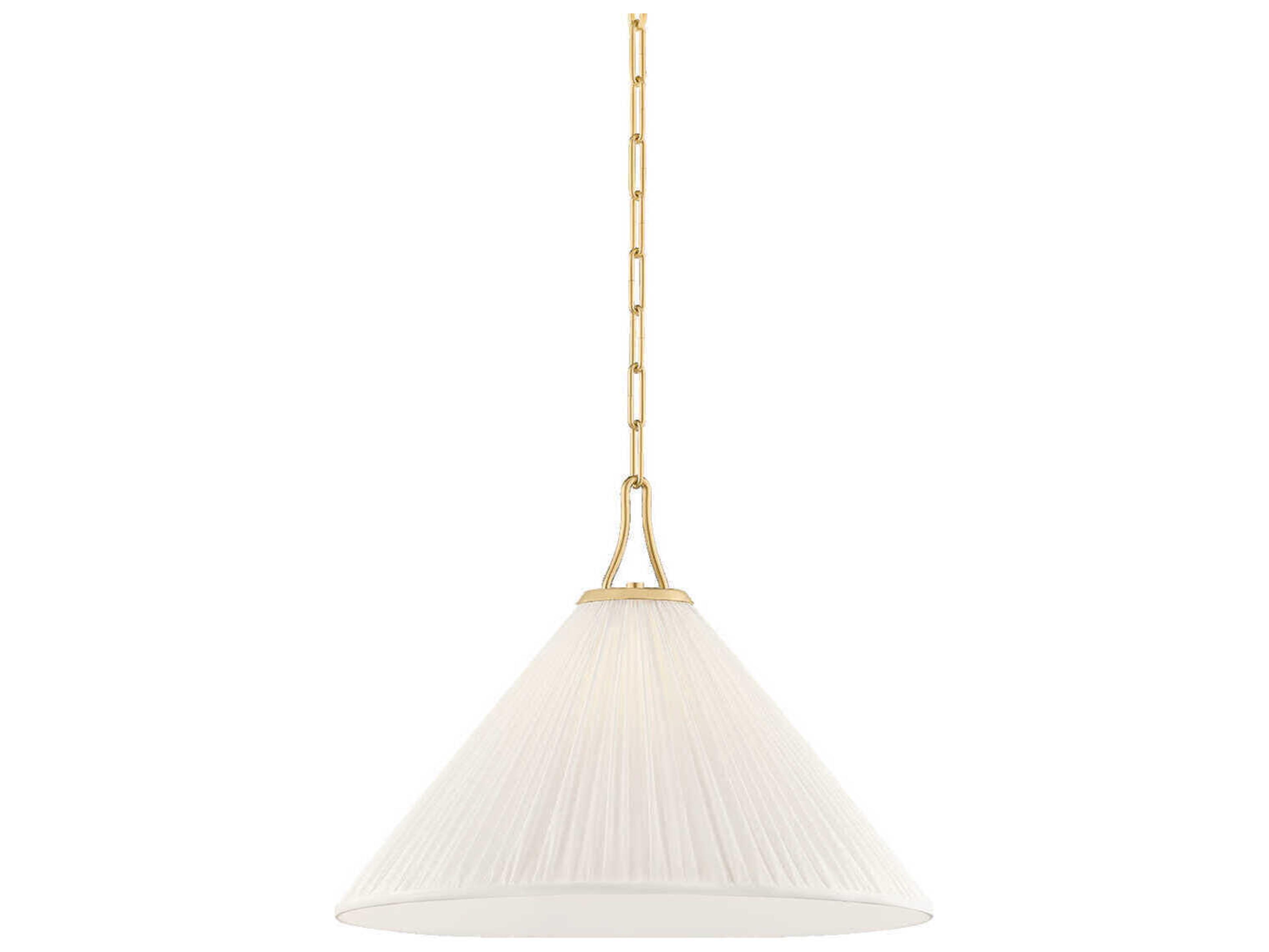 Merida 1-Light Aged Brass Pendant