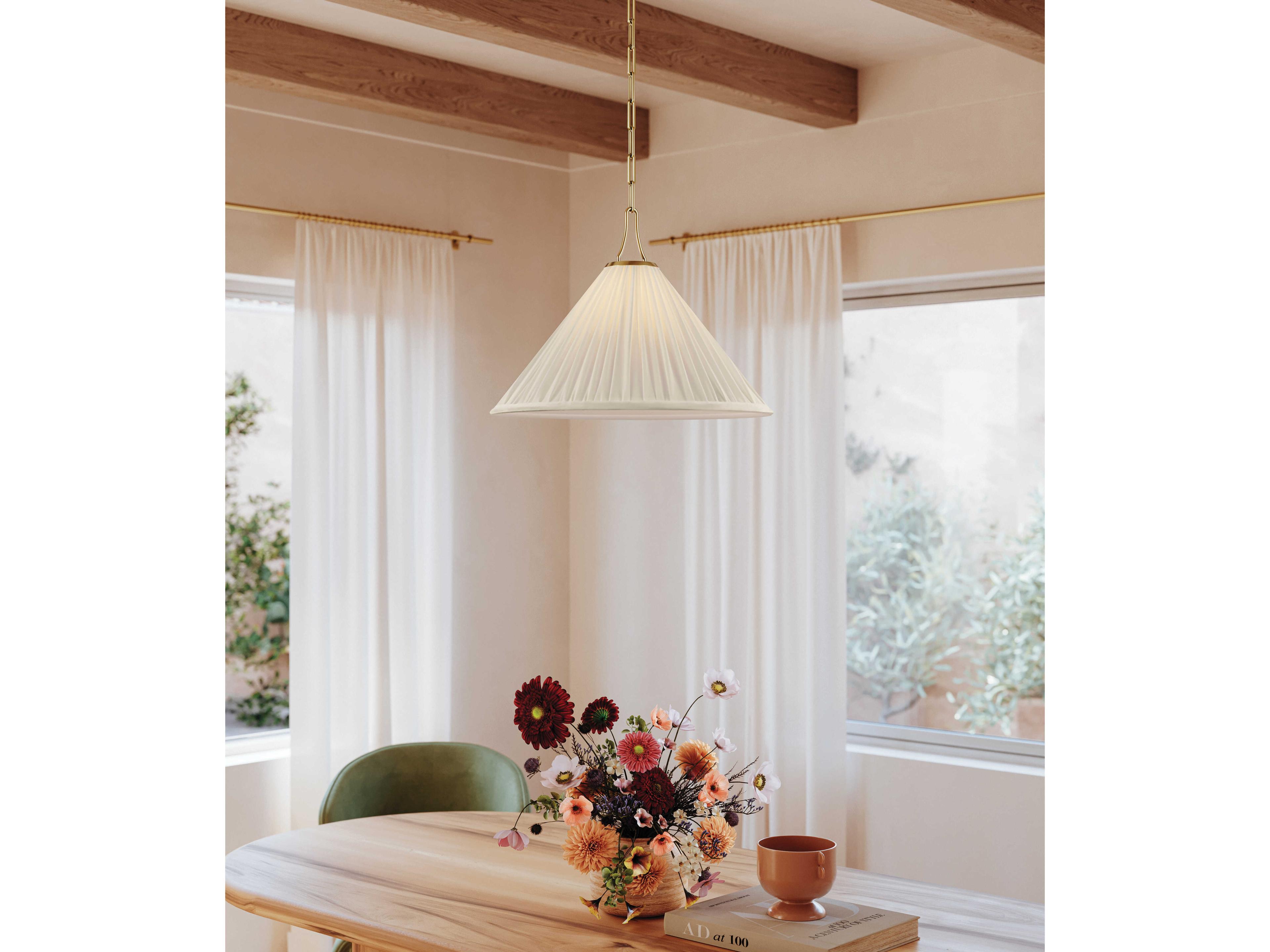 Mitzi Merida 1-Light Aged Brass Pendant