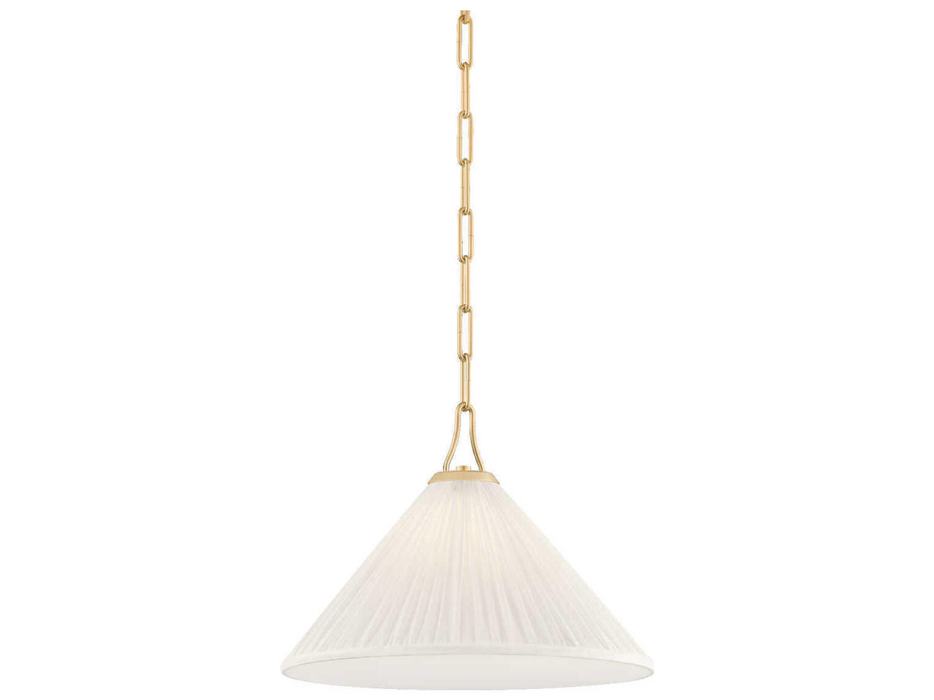 Merida 1-Light Aged Brass Pendant