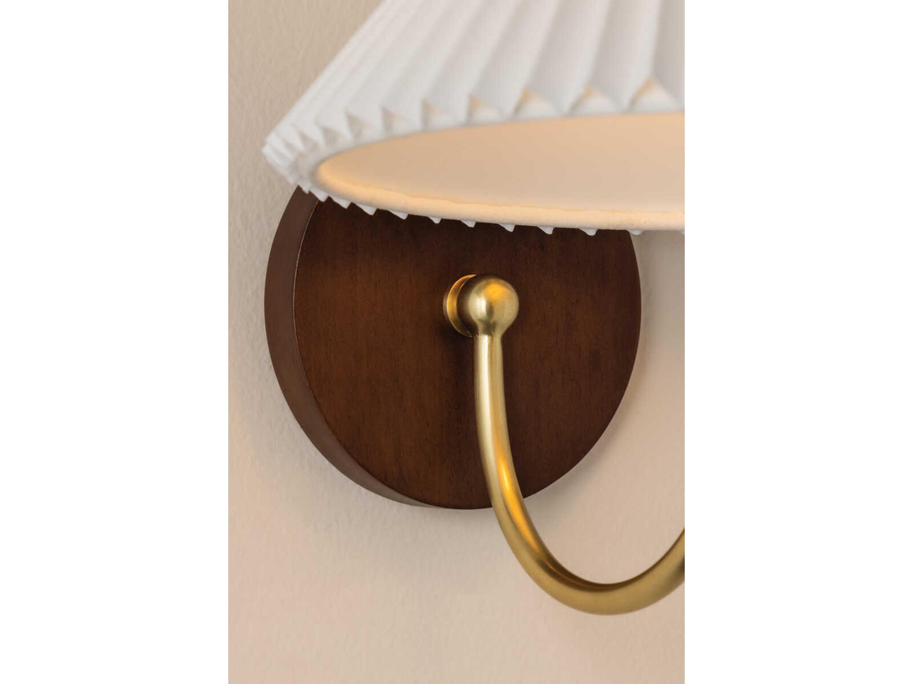 Mitzi Acacia 1-Light Aged Brass Wall Sconce