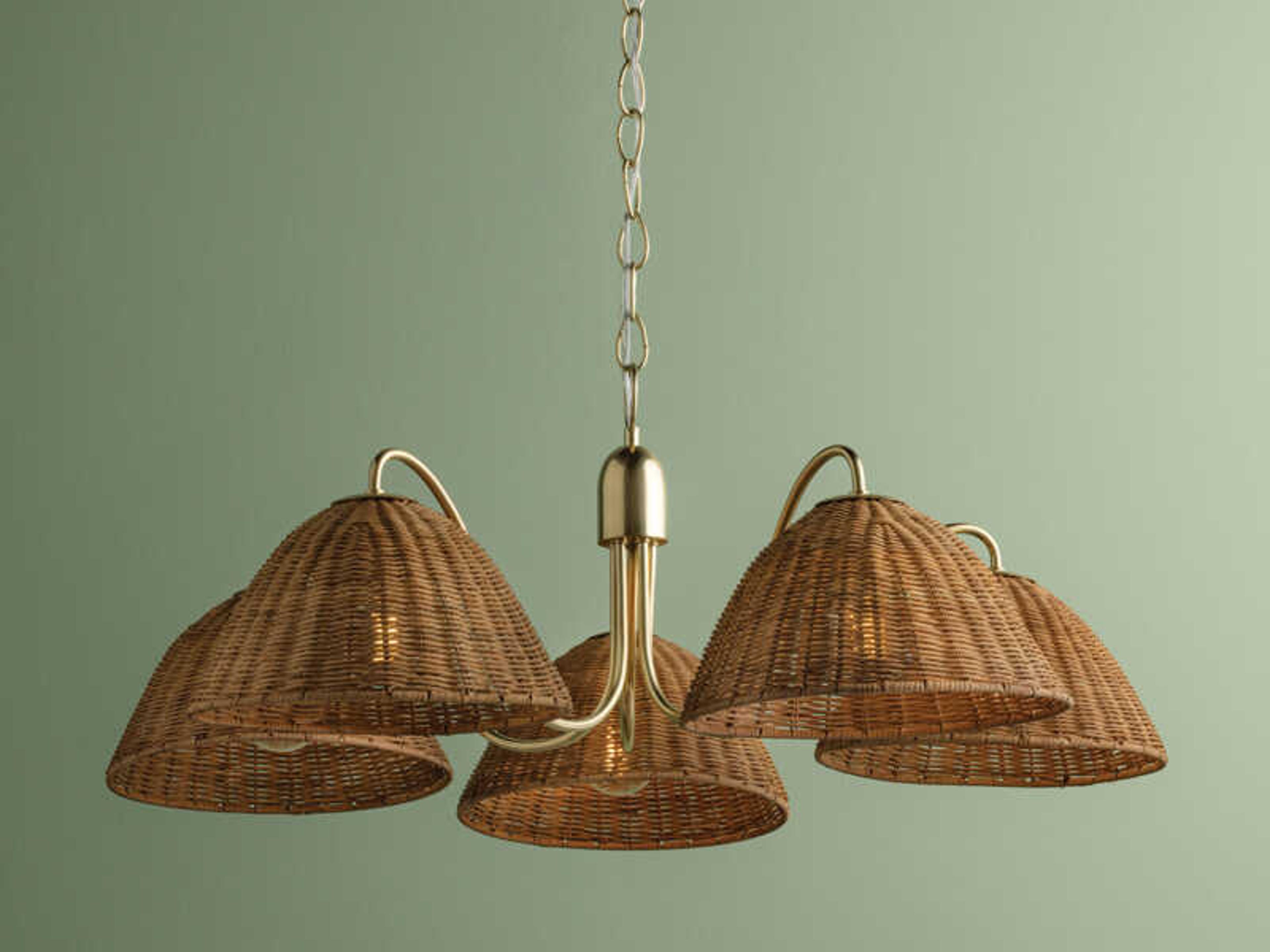 Mitzi Katniss 5-Light Aged Brass Dome Chandelier