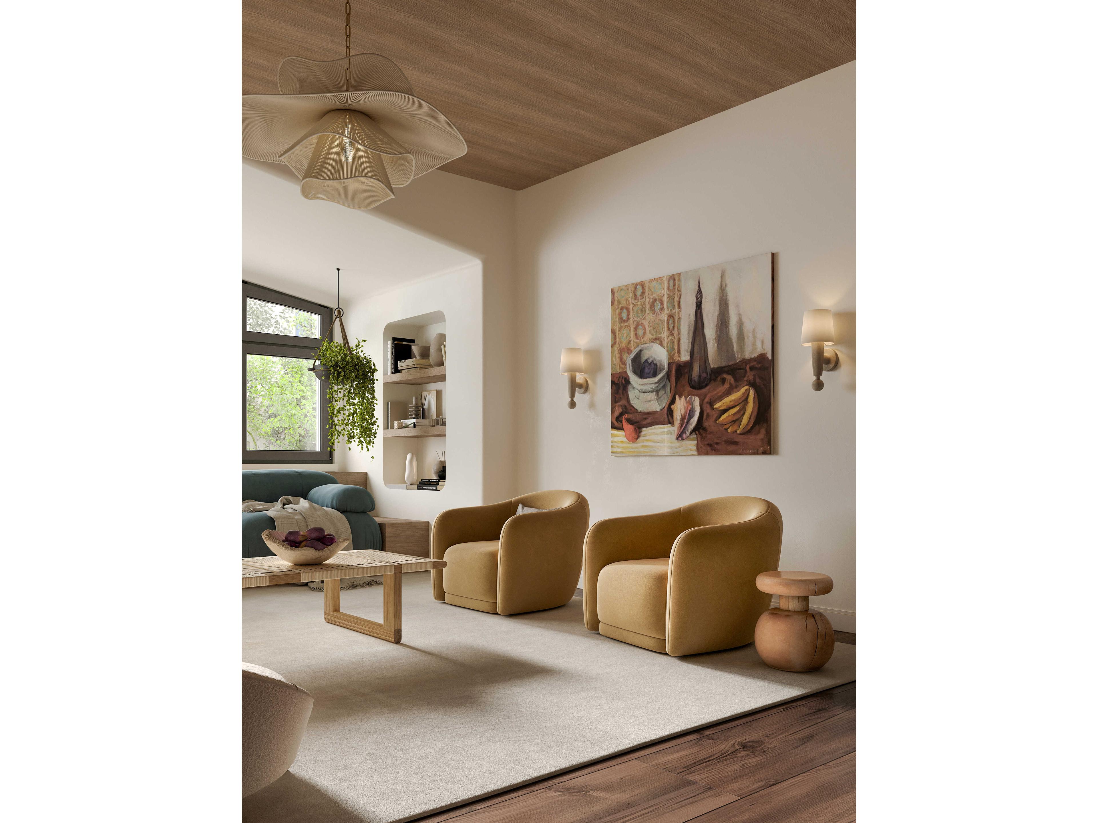 Mitzi Amanda 1-Light Aged Brass Pendant