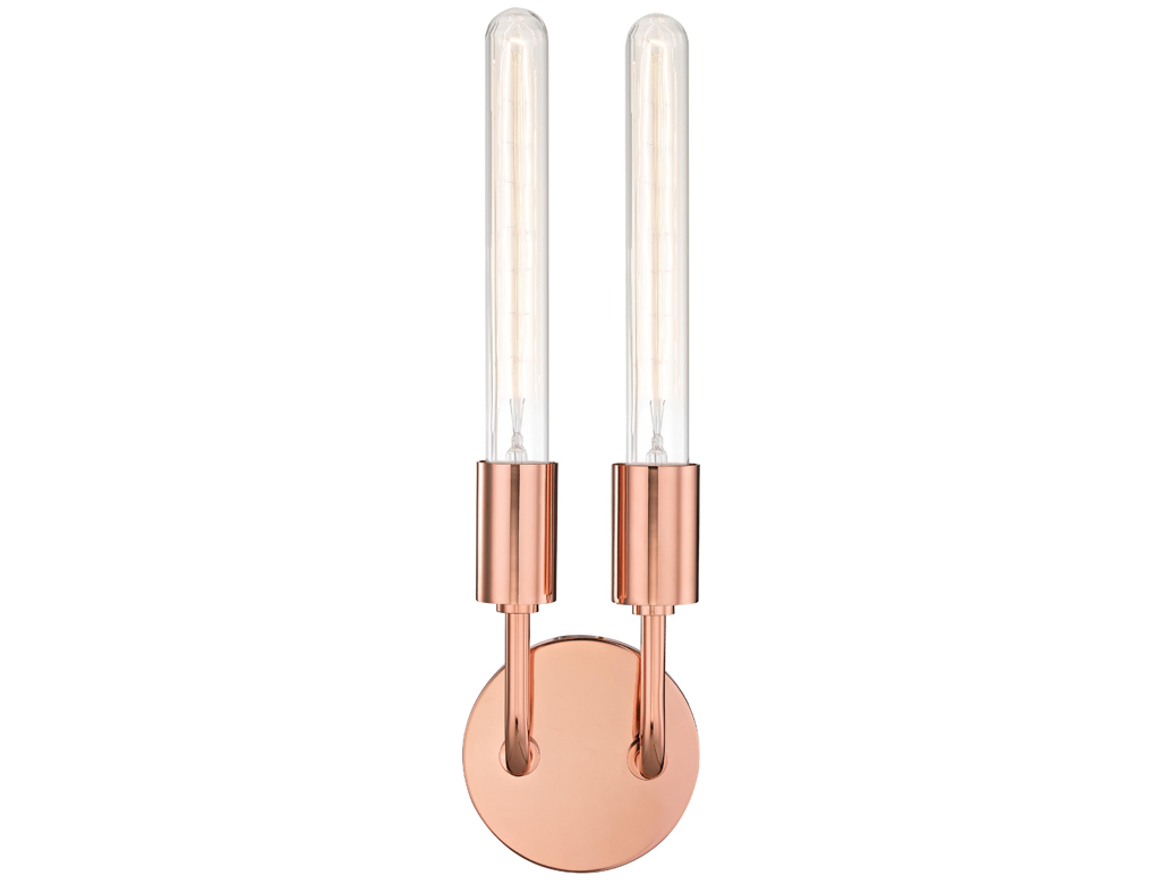 Mitzi Ava 2-Light Polished Copper Wall Sconce