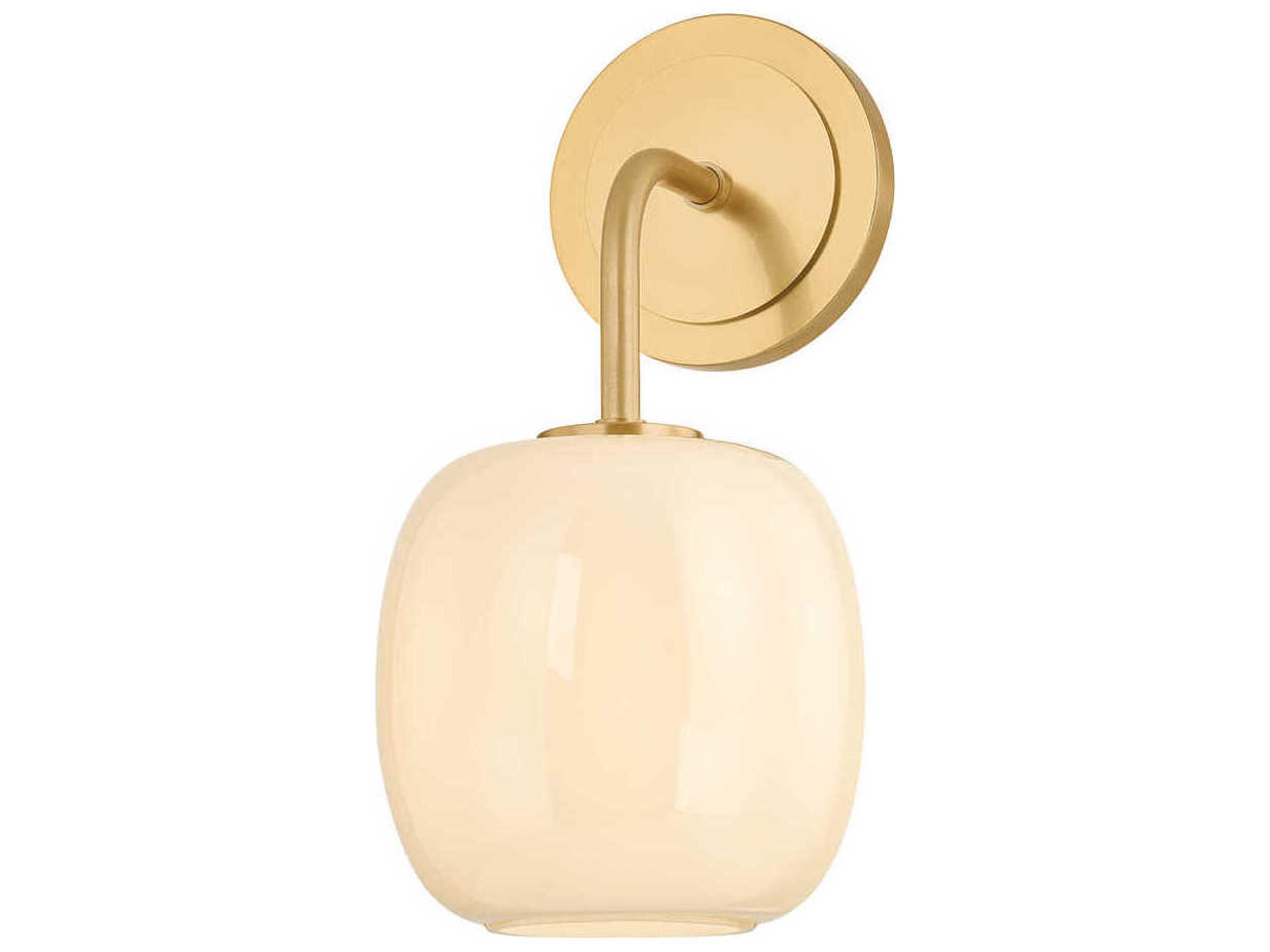 Lisette 1-Light Aged Brass Wall Sconce