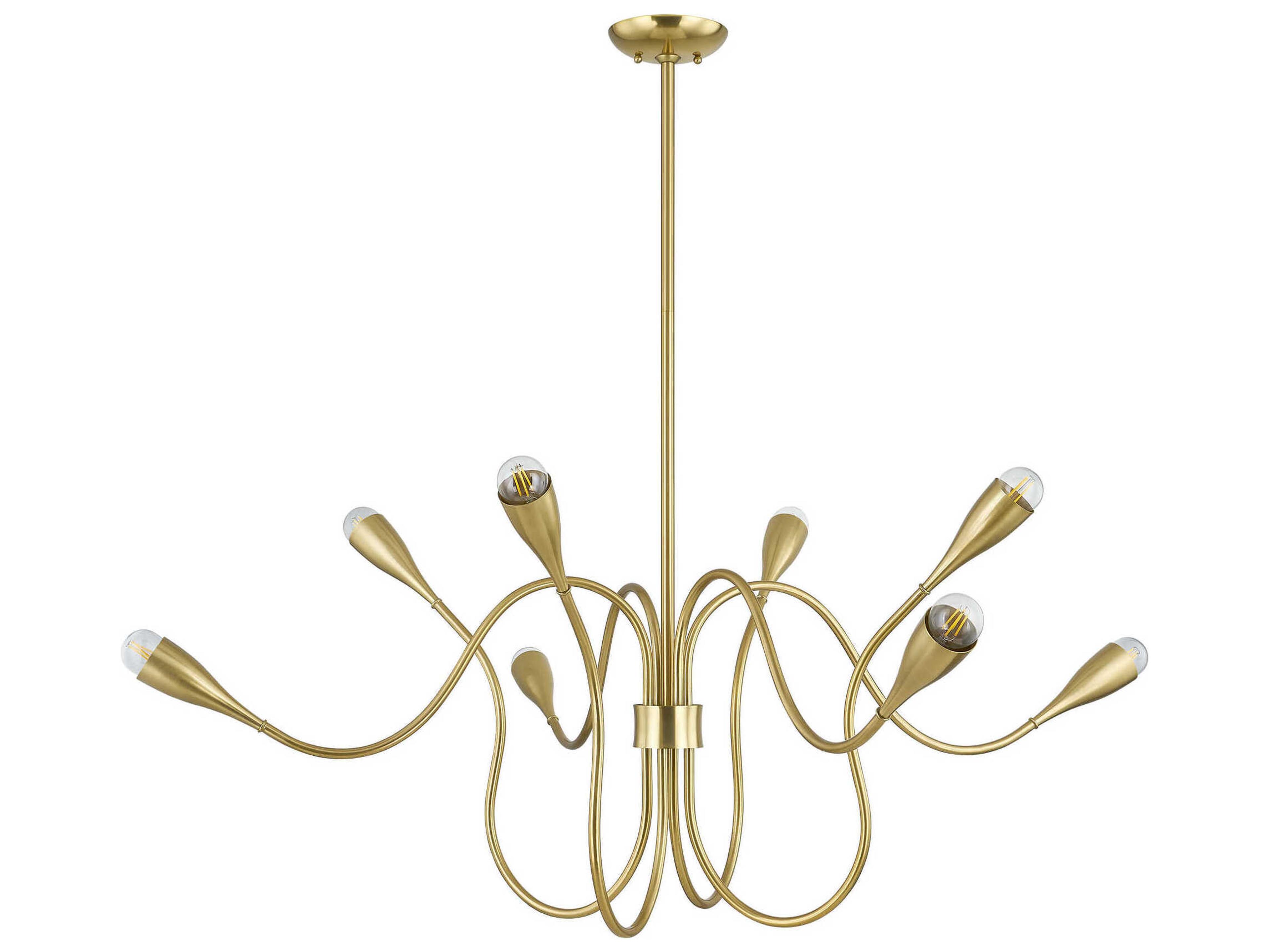 Anaise 8-Light Aged Brass Chandelier