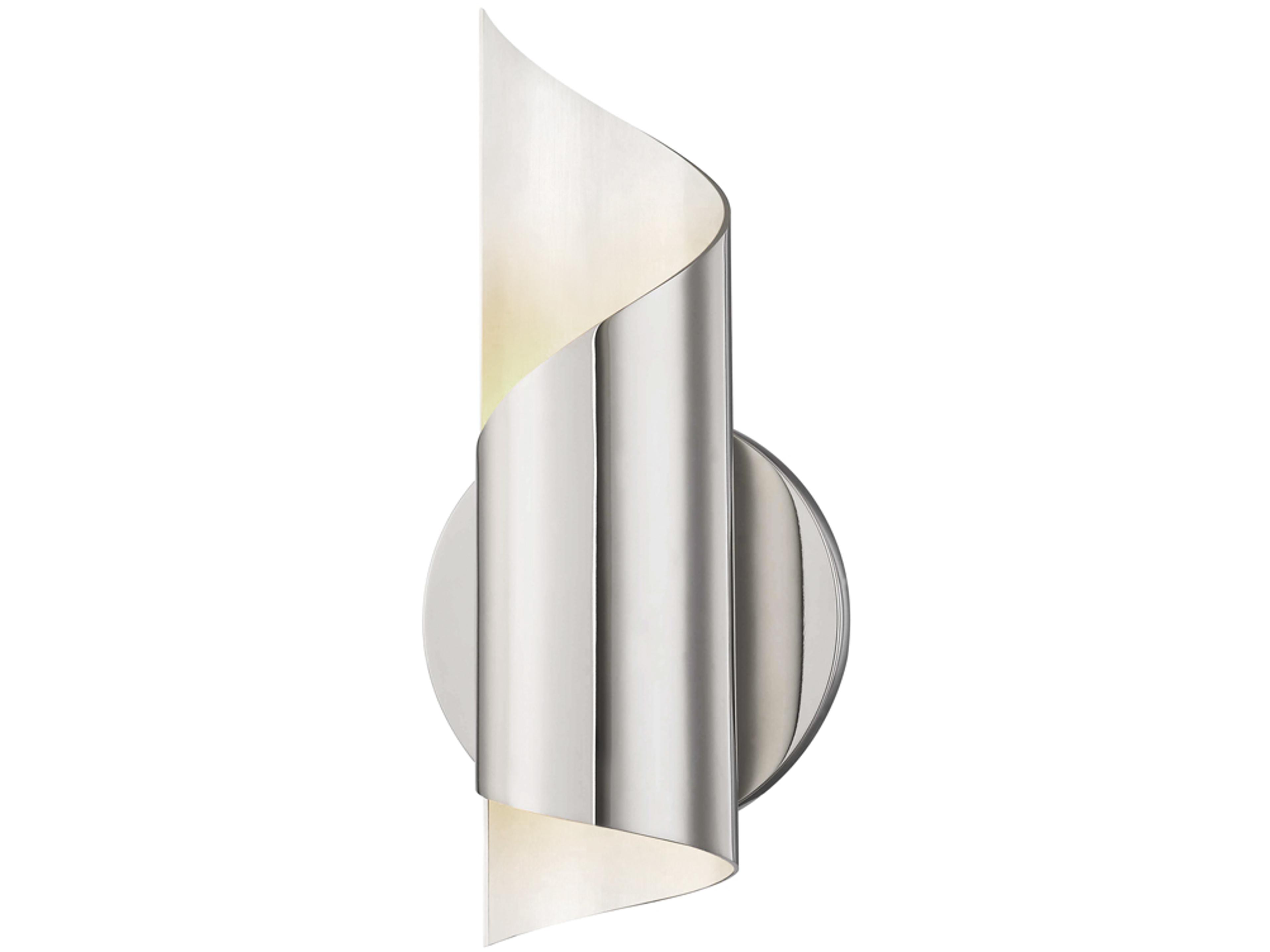 Evie 1-Light Polished Nickel LED Wall Sconce