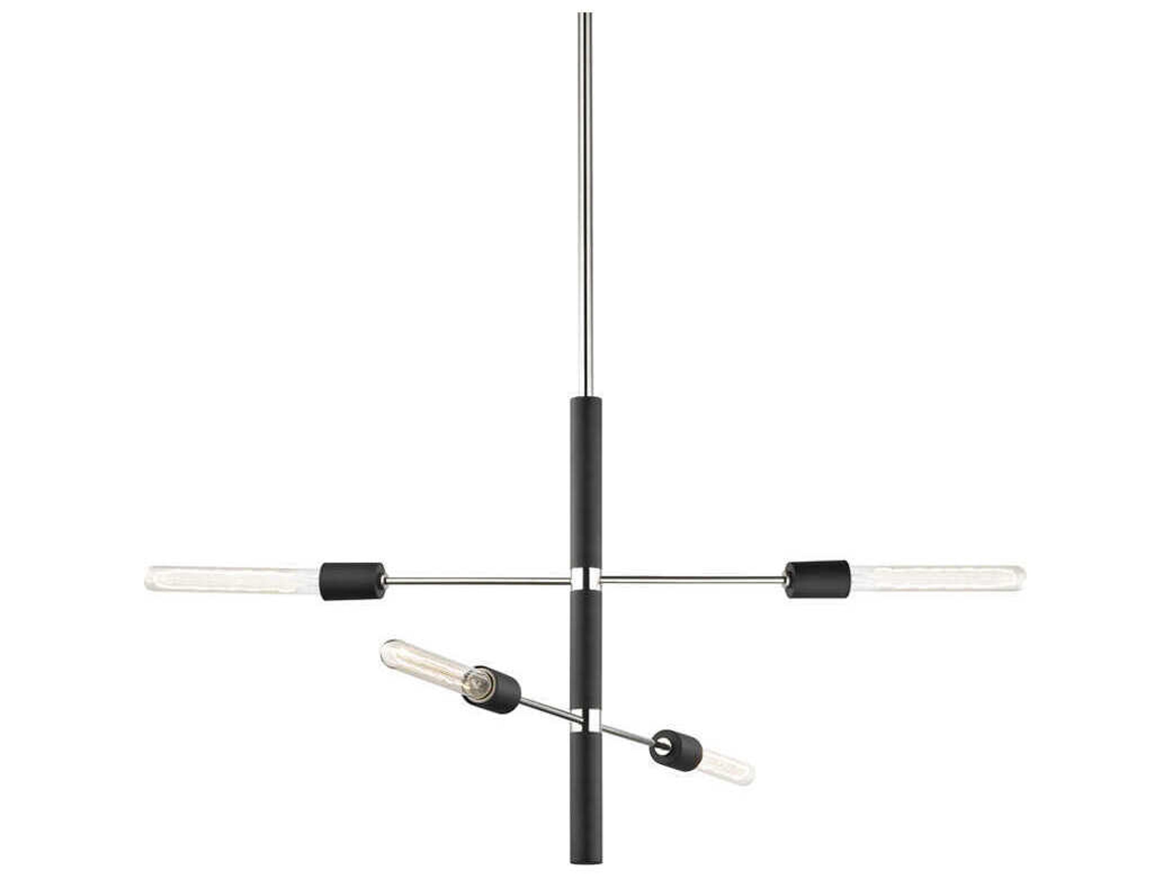 Mitzi Astrid 4-Light Polished Nickel Black Pendant