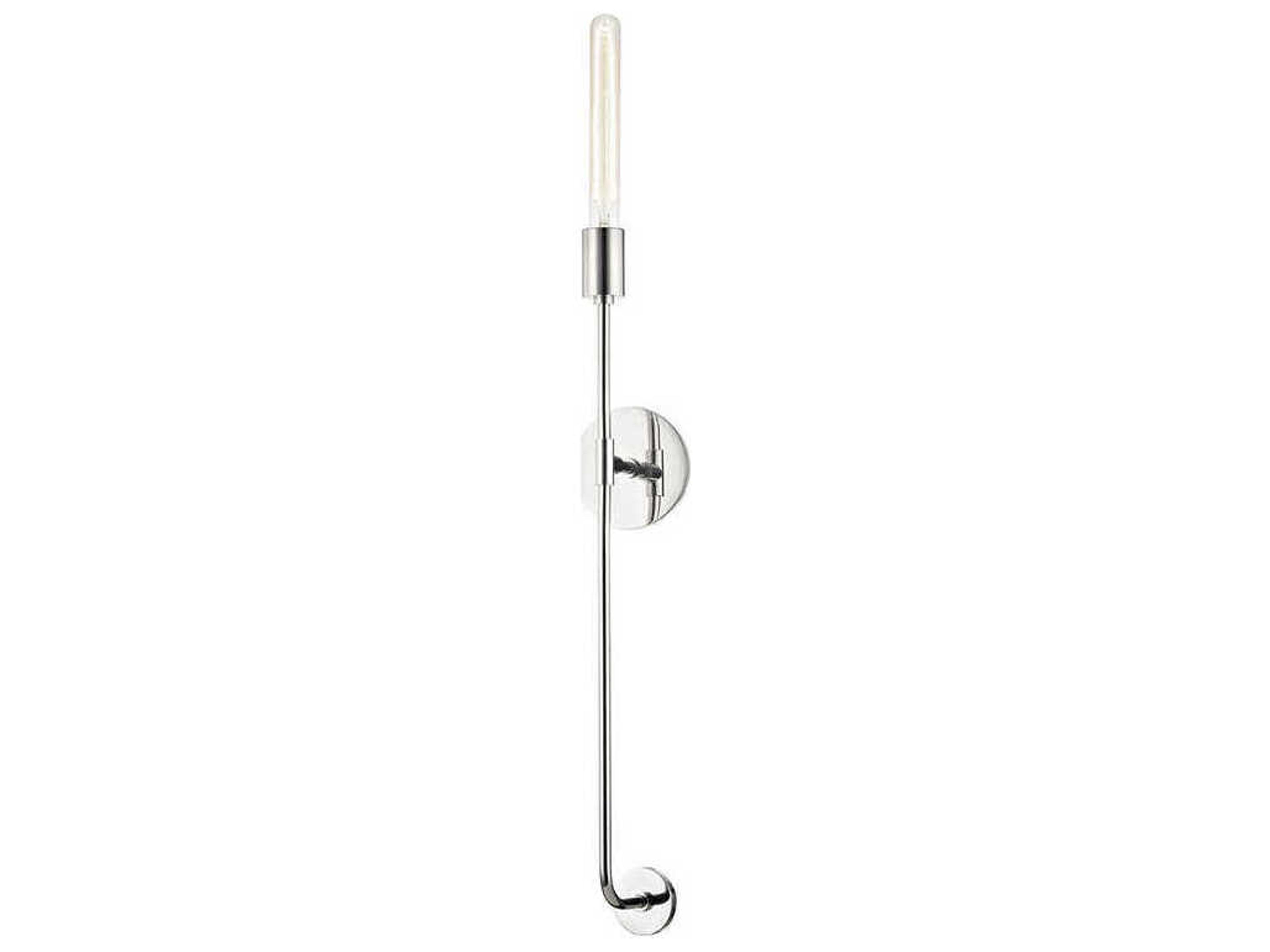 Dylan 1-Light Polished Nickel Wall Sconce