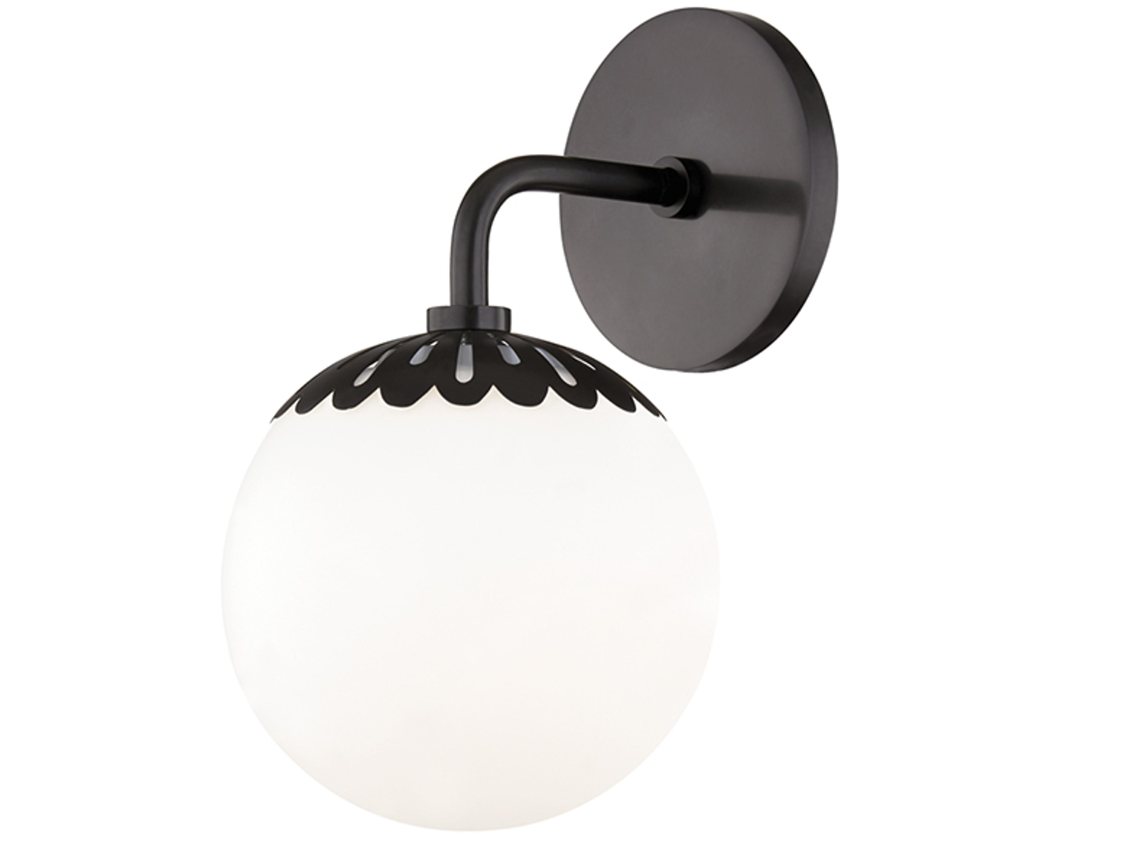 Mitzi Paige 1-Light Old Bronze Glass Wall Sconce