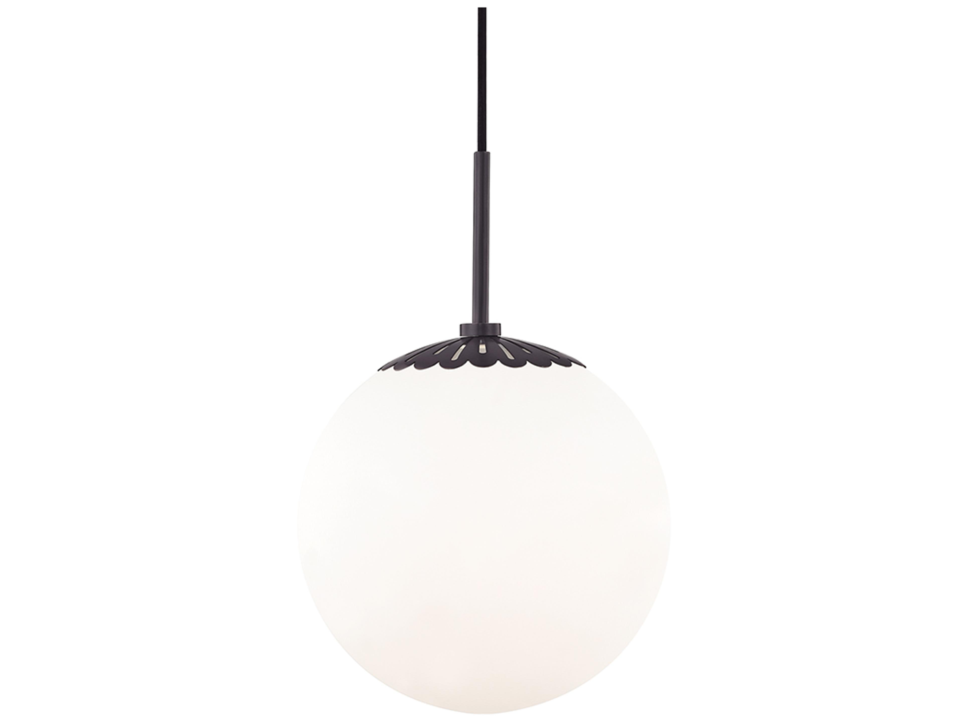 Paige 1-Light Old Bronze Glass Globe Mini Pendant