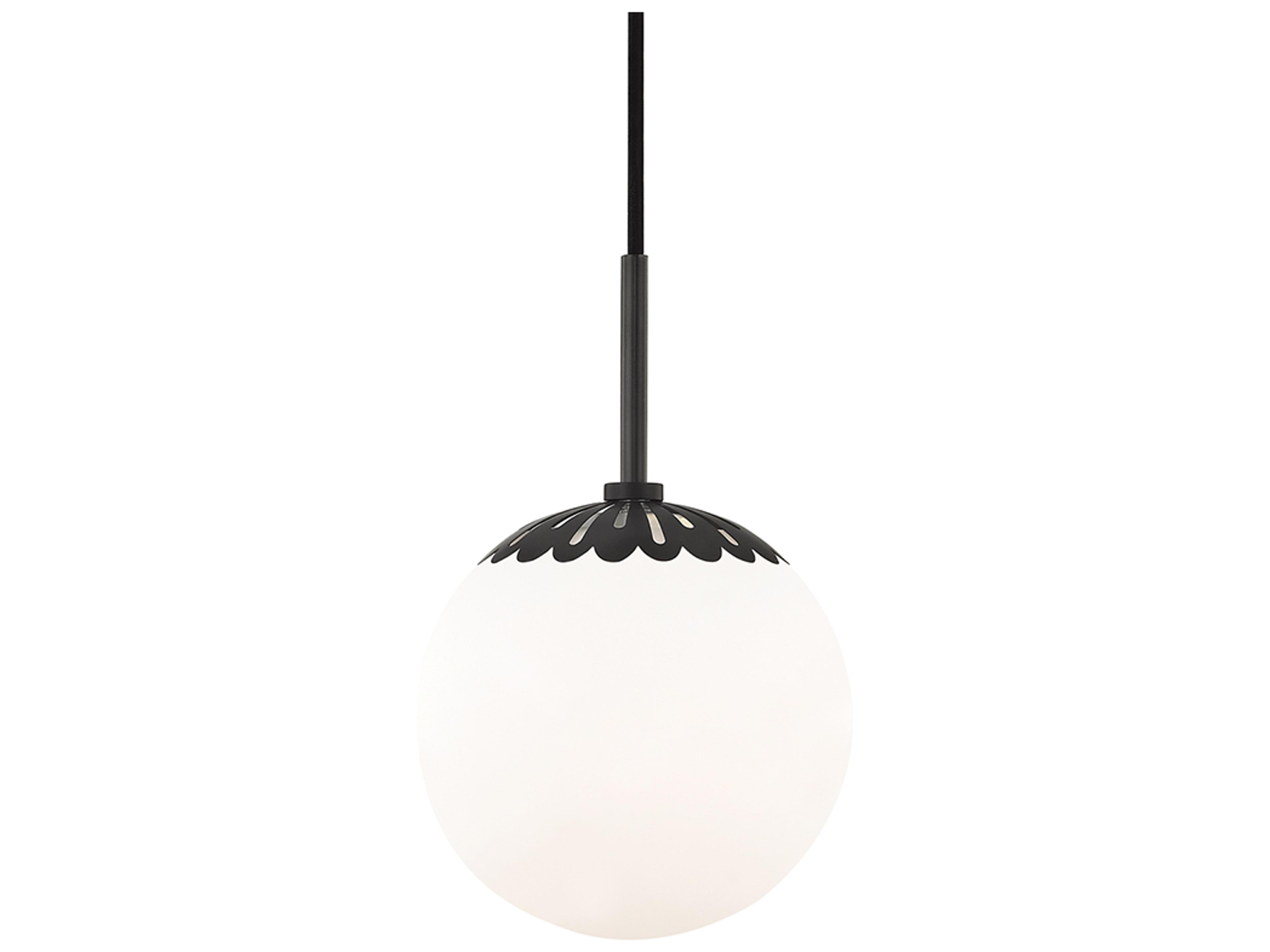 Paige 1-Light Old Bronze Glass Globe Mini Pendant