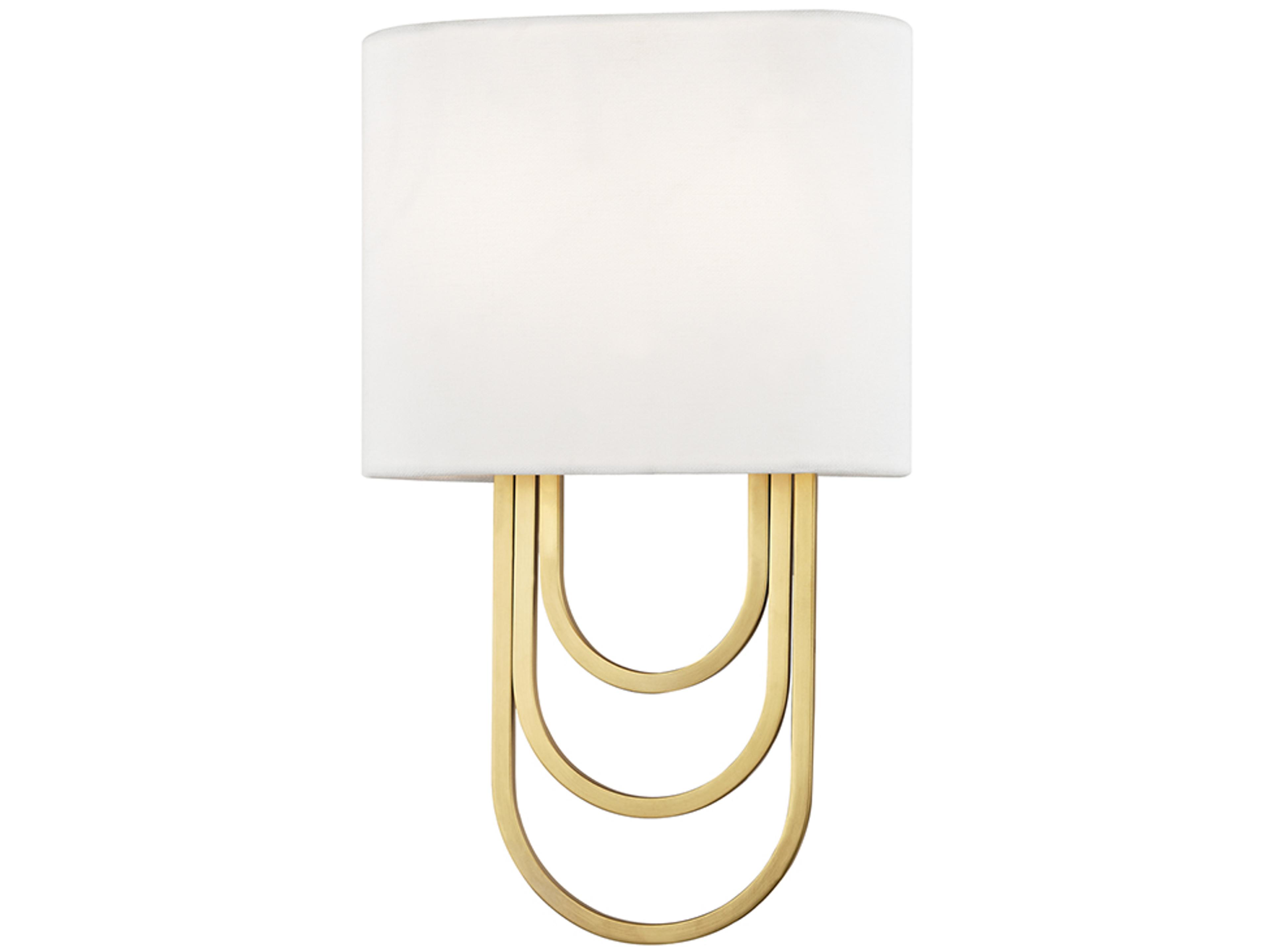 Mitzi Farah 2-Light Aged Brass Wall Sconce