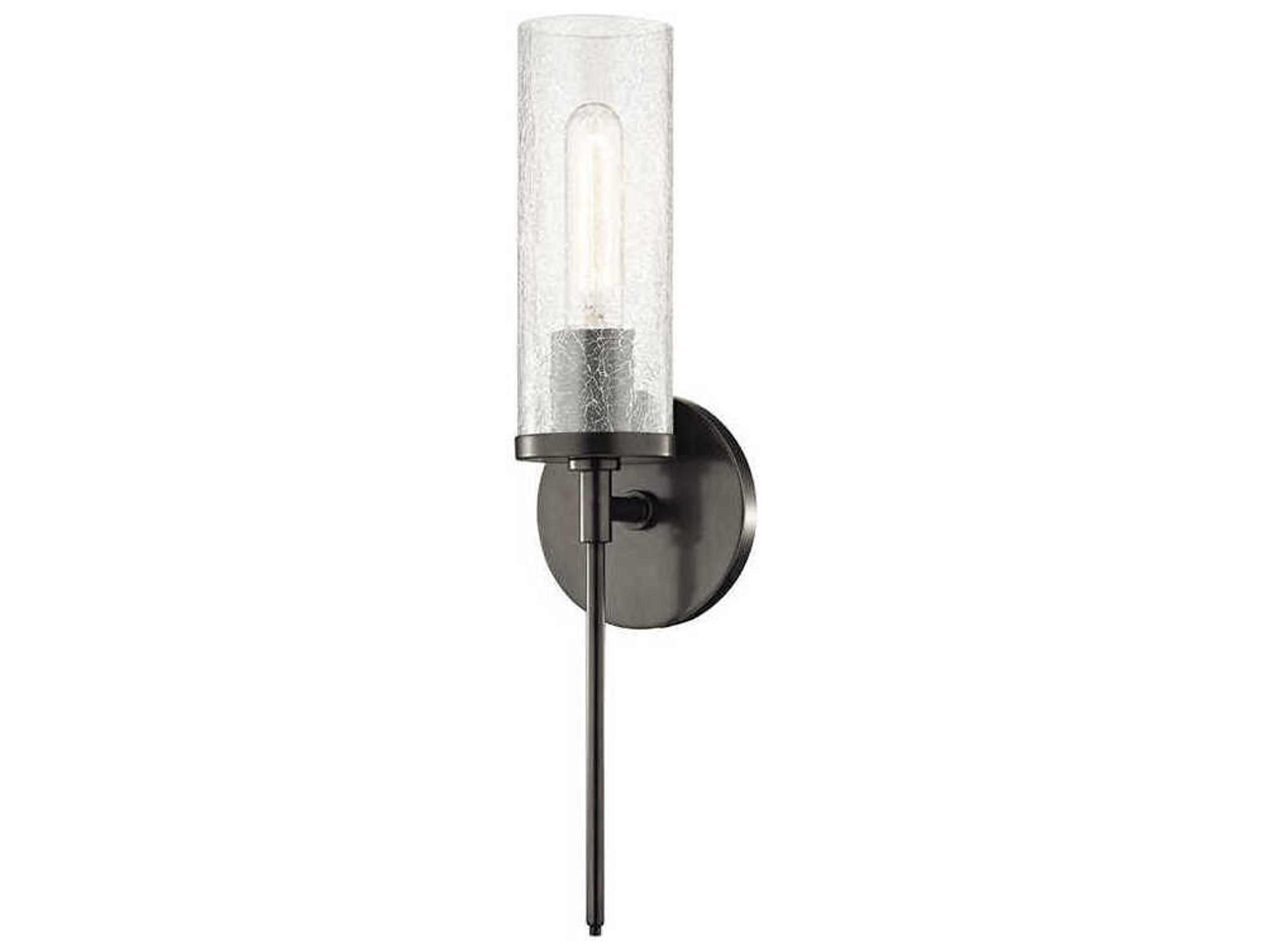 Olivia 1-Light Old Bronze Glass Wall Sconce