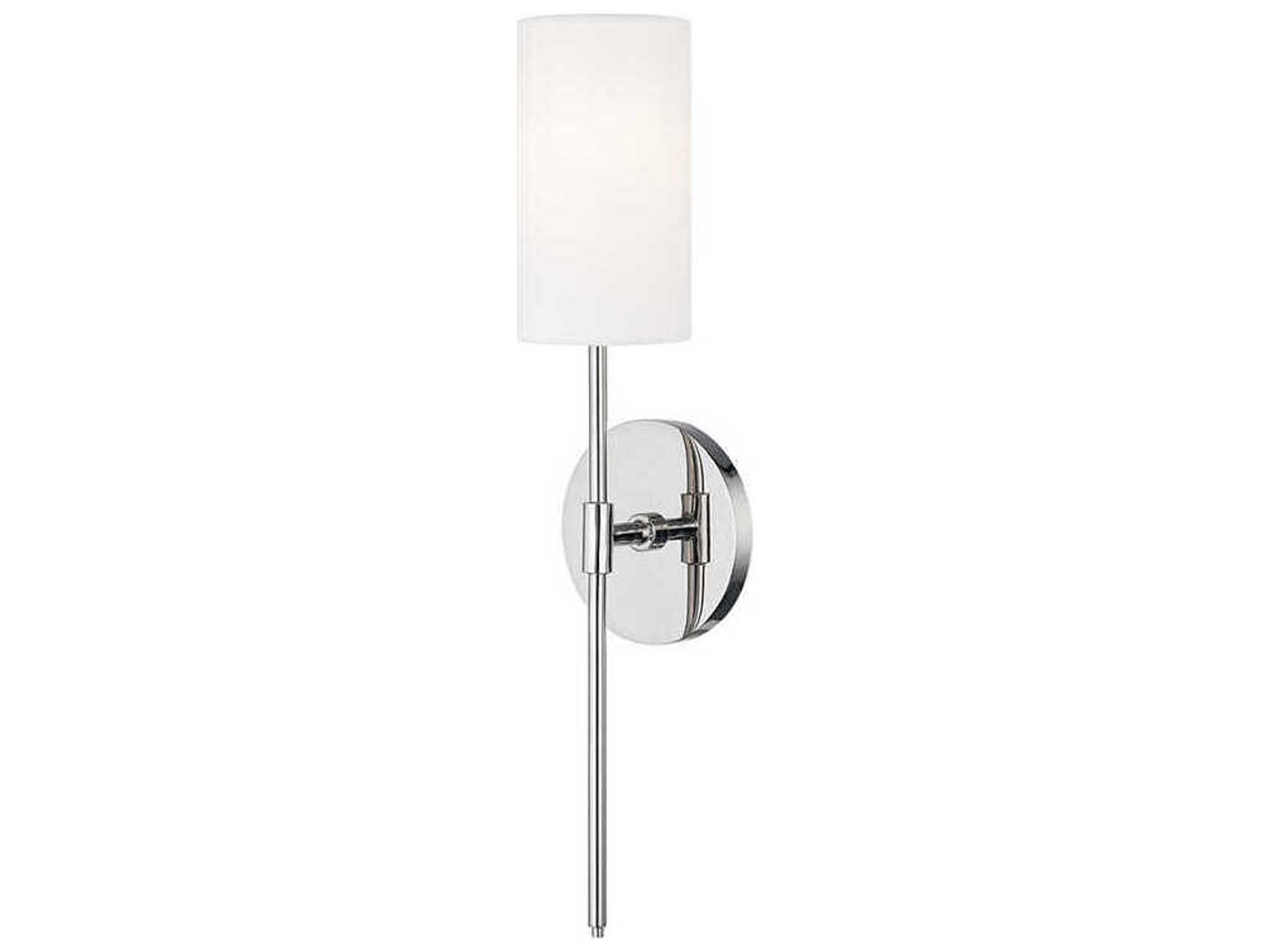 Olivia 1-Light Polished Nickel Wall Sconce