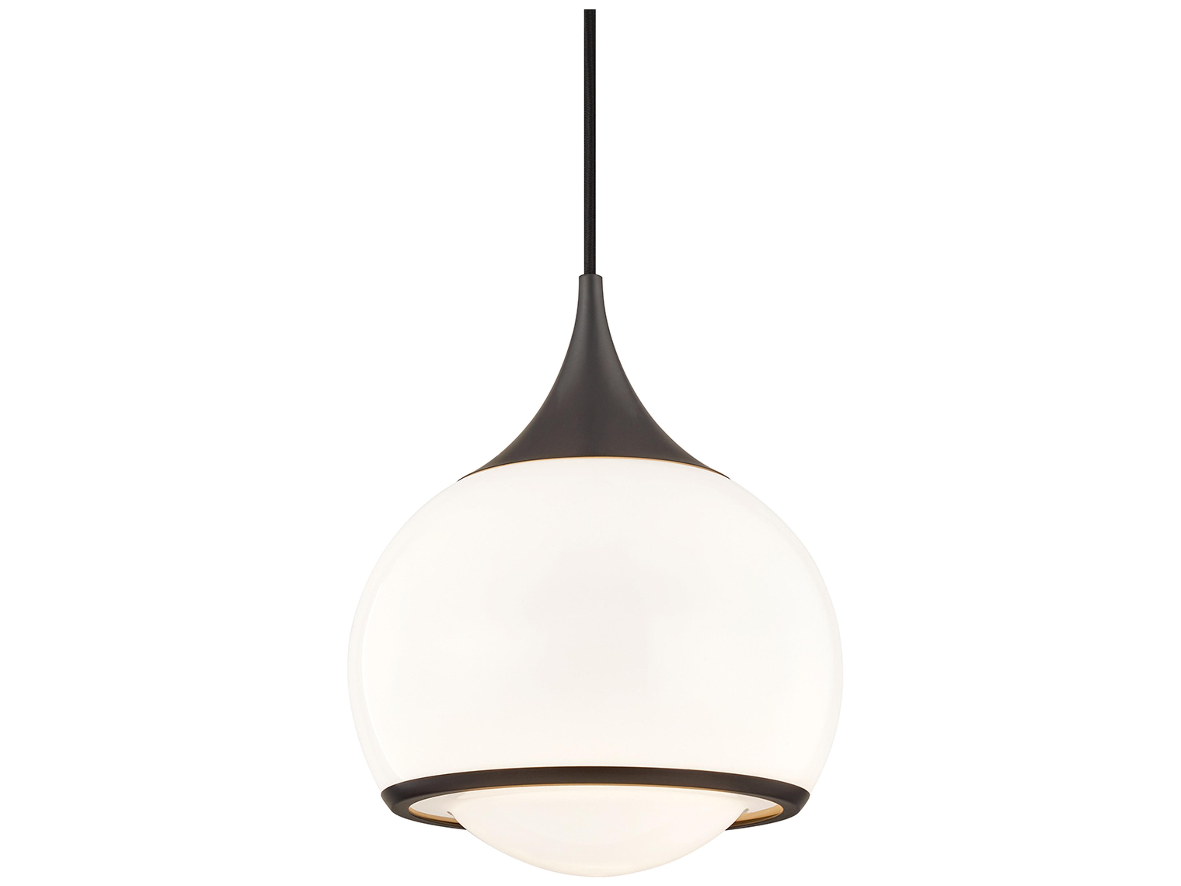 Reese 1-Light Old Bronze Glass Globe Mini Pendant