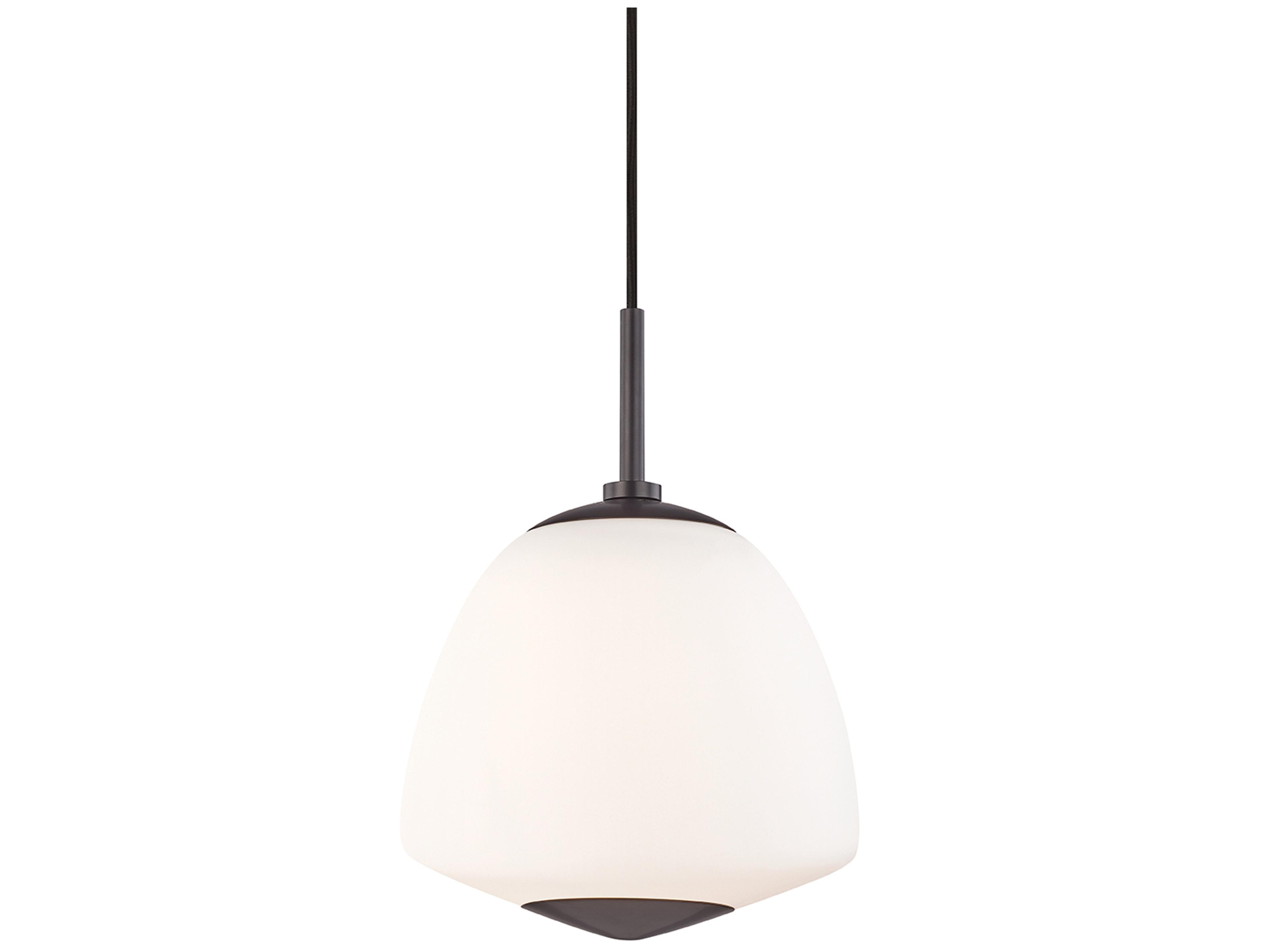 Jane 1-Light Old Bronze Brass Glass Mini Pendant