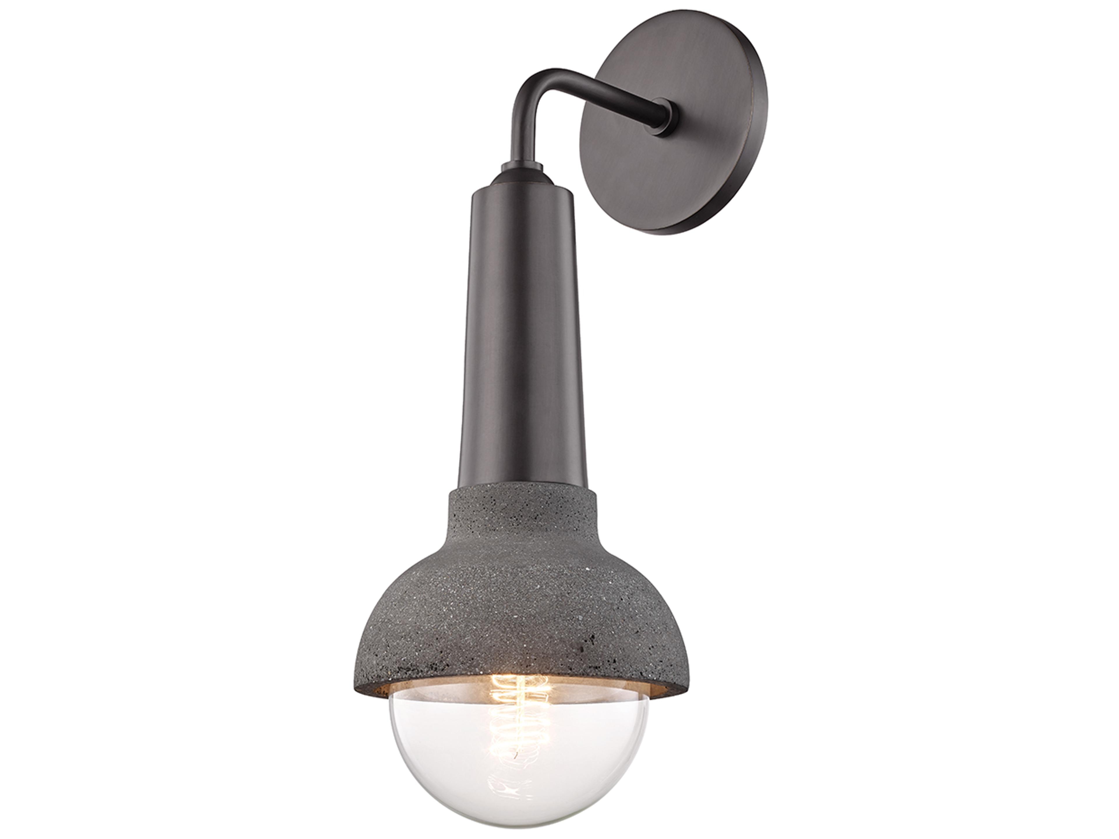 Macy 1-Light Old Bronze Gray Wall Sconce