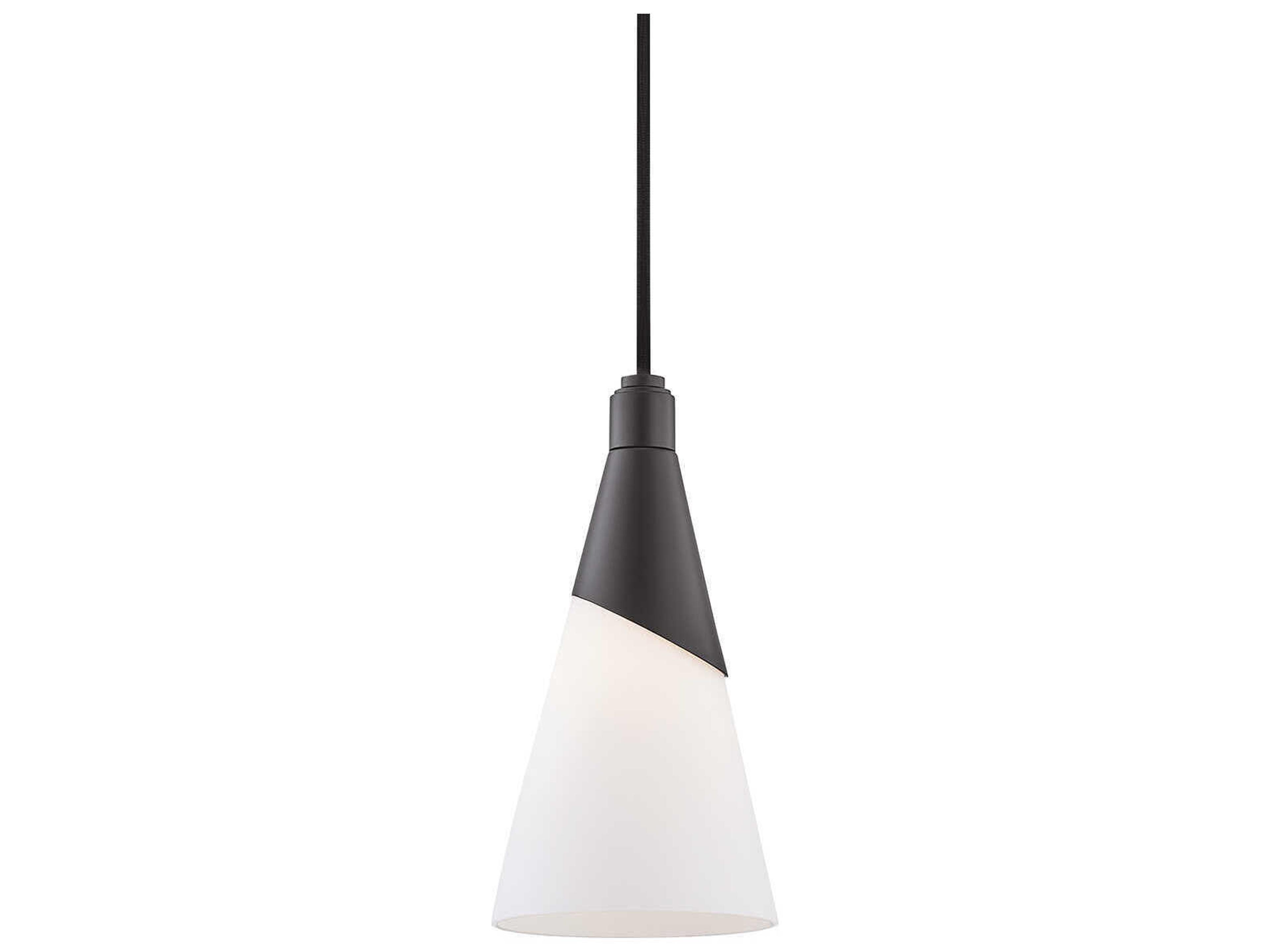Parker 1-Light Black Glass Mini Pendant