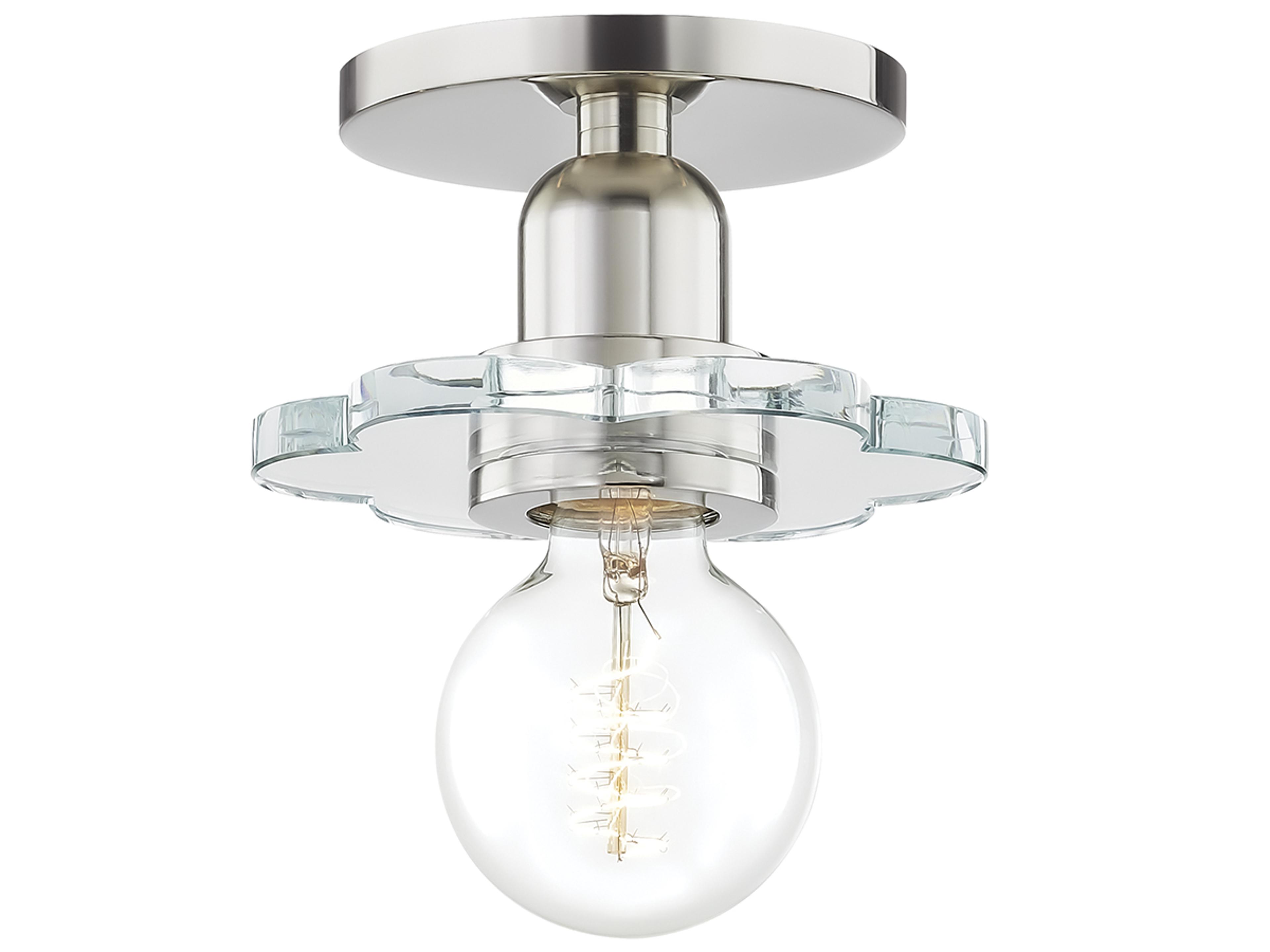 Mitzi Alexa 1-Light Polished Nickel Crystal Wall Sconce