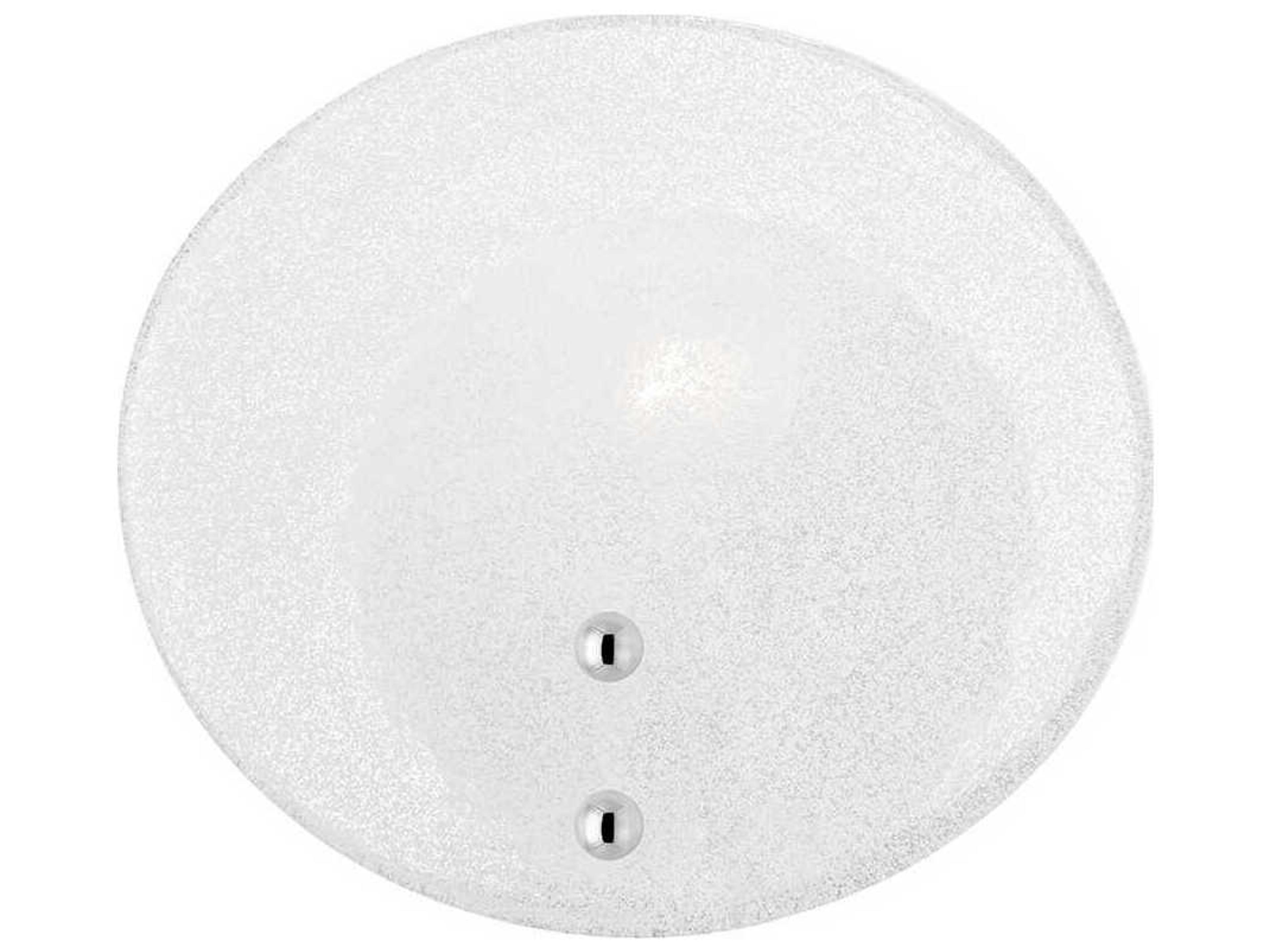 Giselle 1-Light Polished Nickel Bronze Glass Wall Sconce