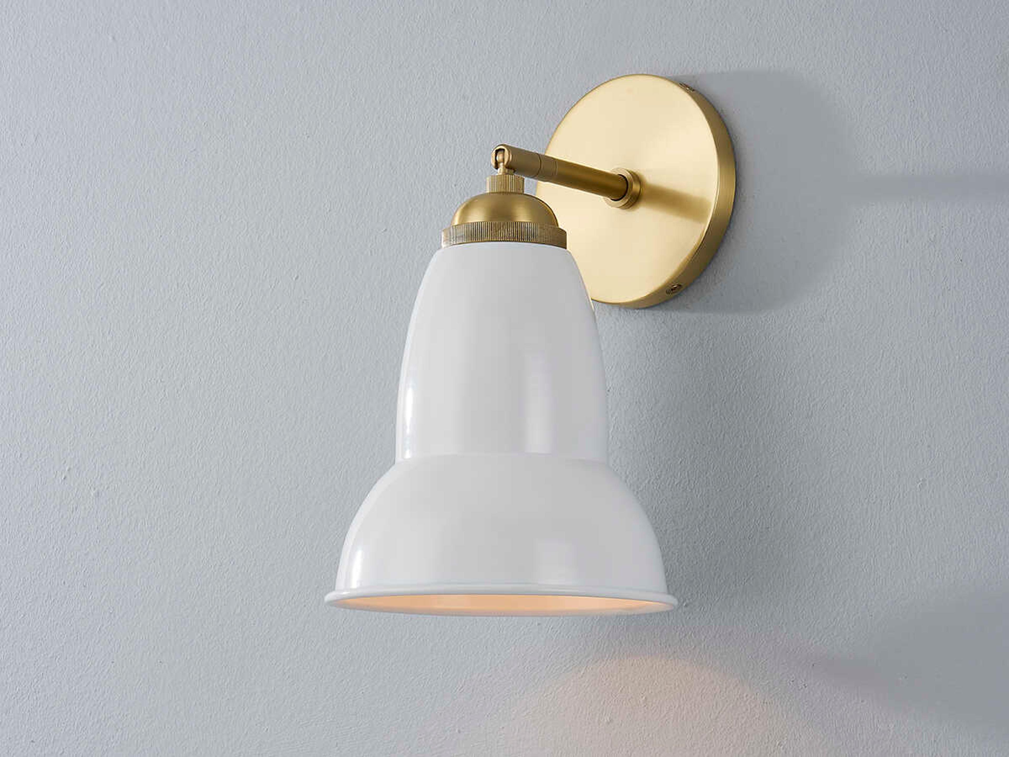 Mitzi Jamila 1-Light Aged Brass White Wall Sconce