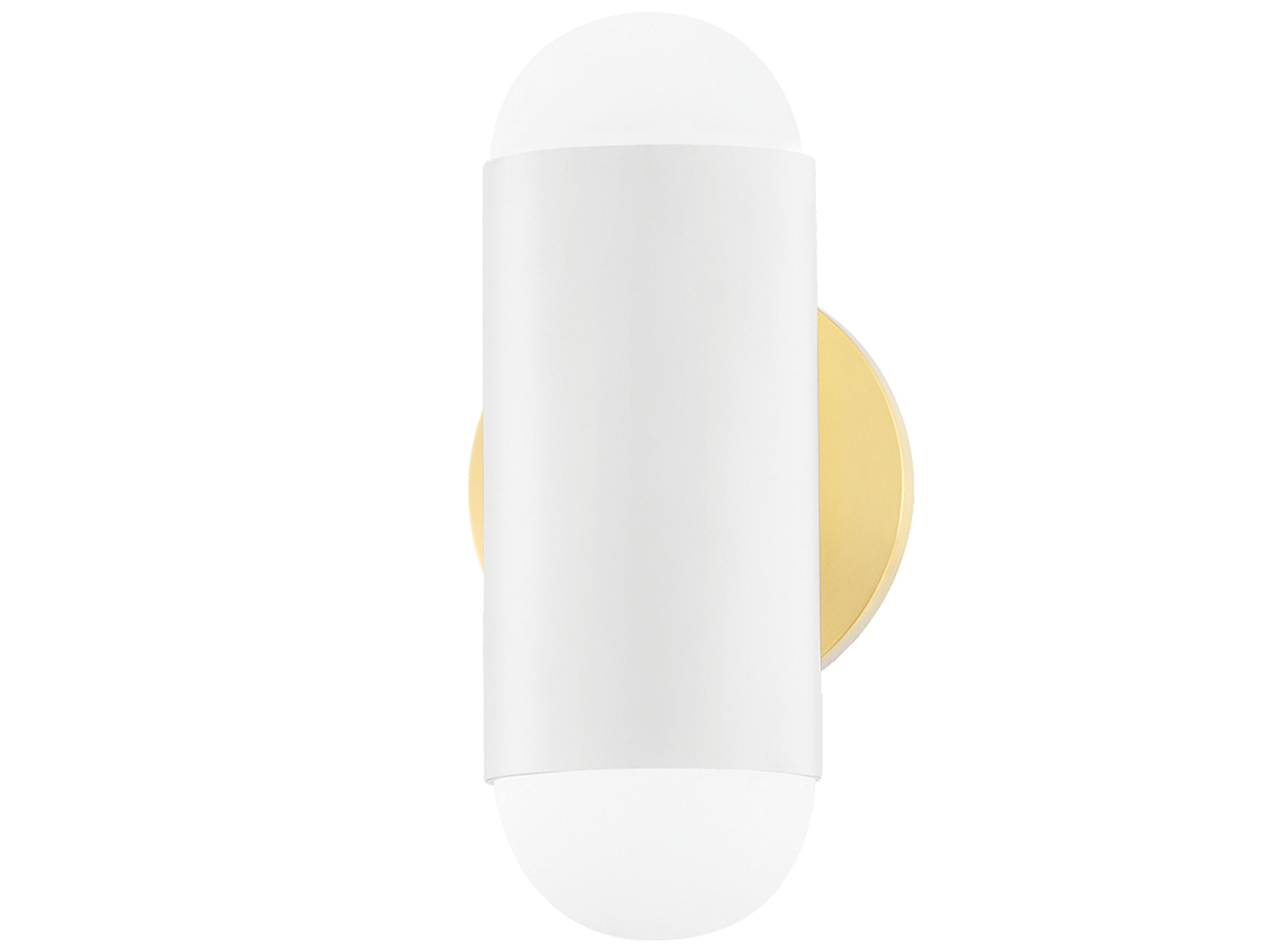 Mitzi Kira 2-Light Aged Brass Soft White Combo Wall Sconce