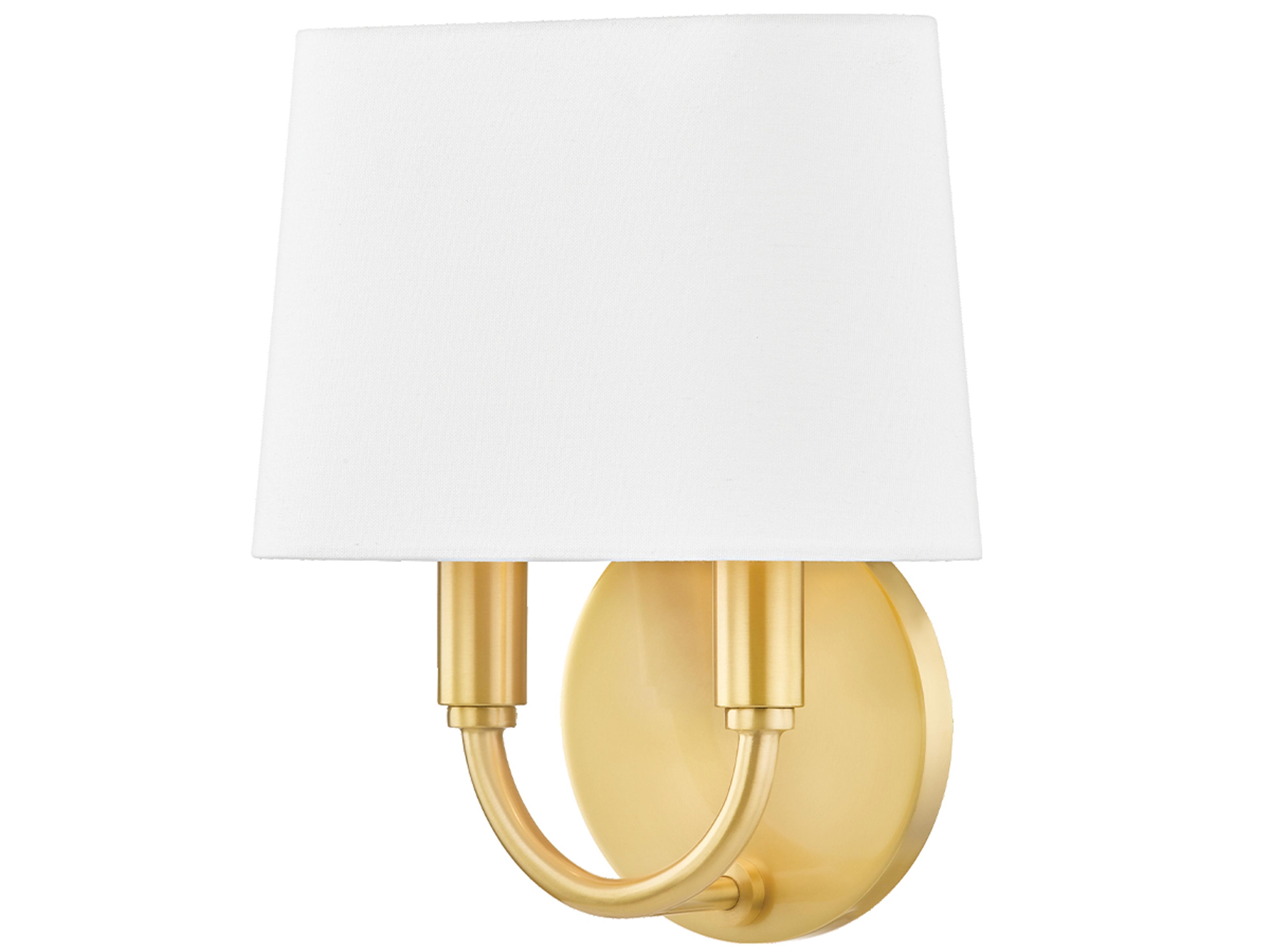 Mitzi Clair 2-Light Aged Brass Wall Sconce