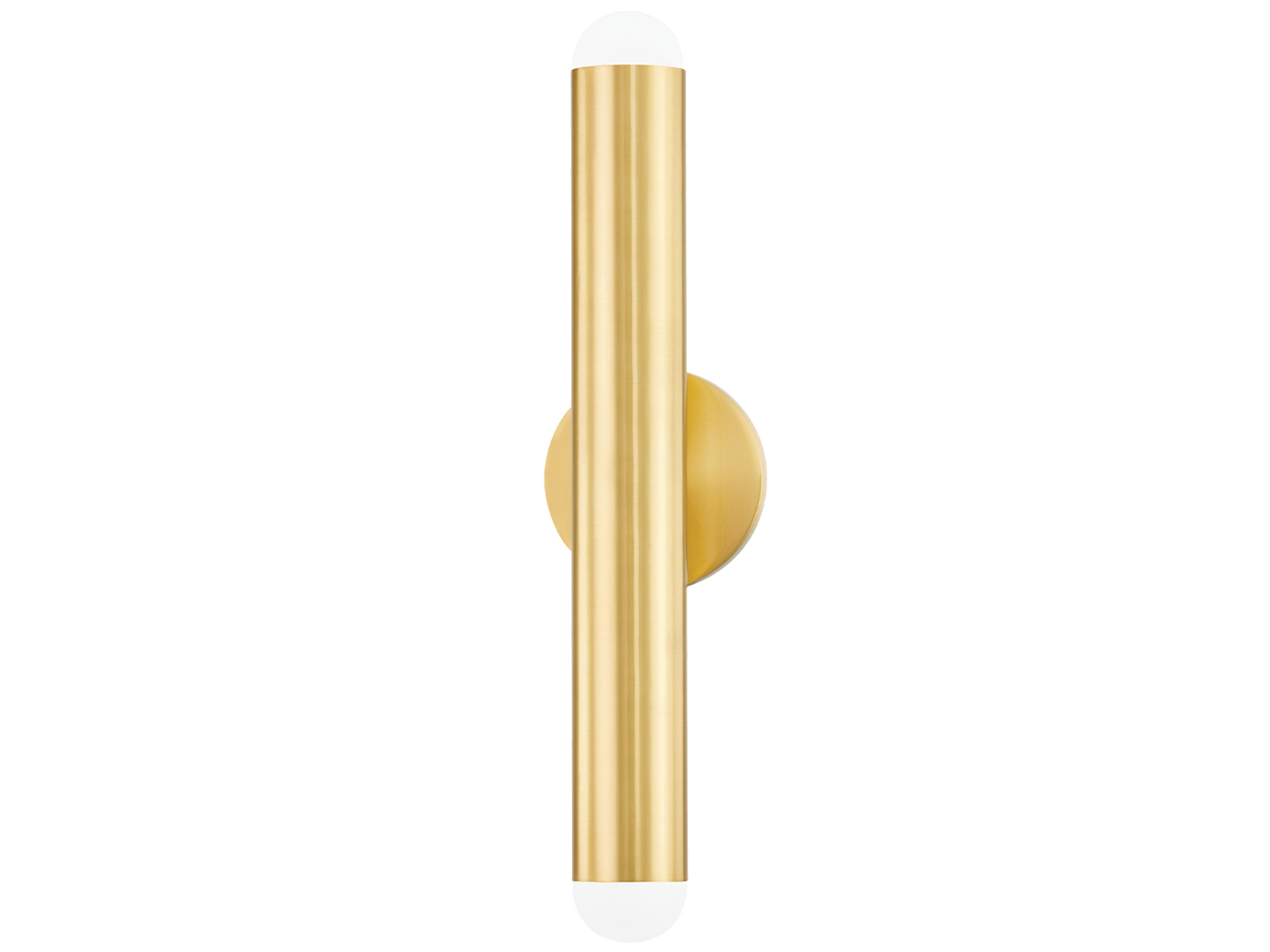 Taylor Wall Sconce in Aged Brass Modern Crystal Light